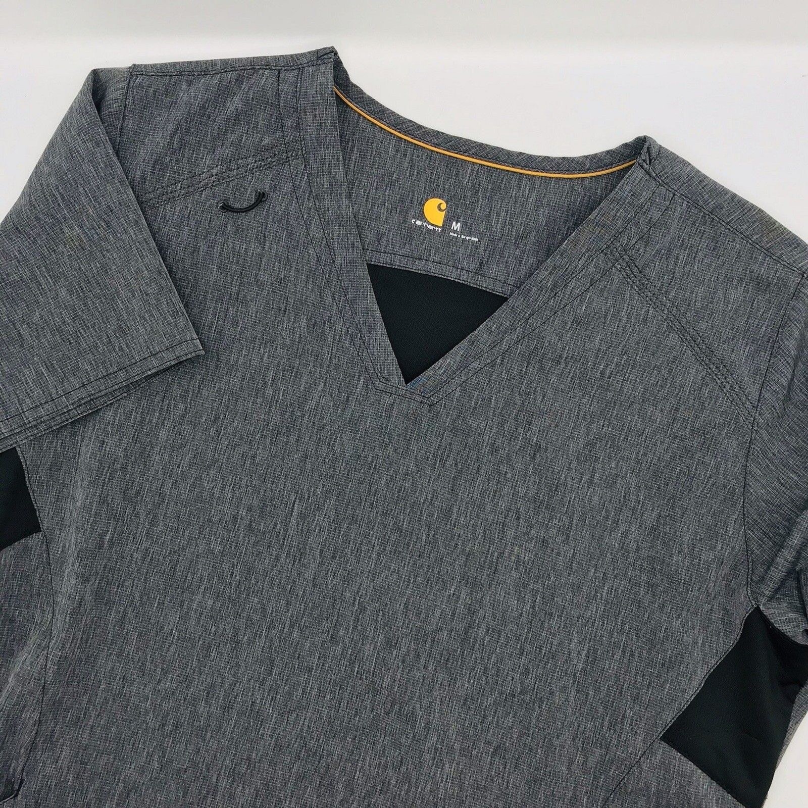 Carhartt Scrub Top Force Cross Gray Nurses Workwear Cute Classic Womens Size M
