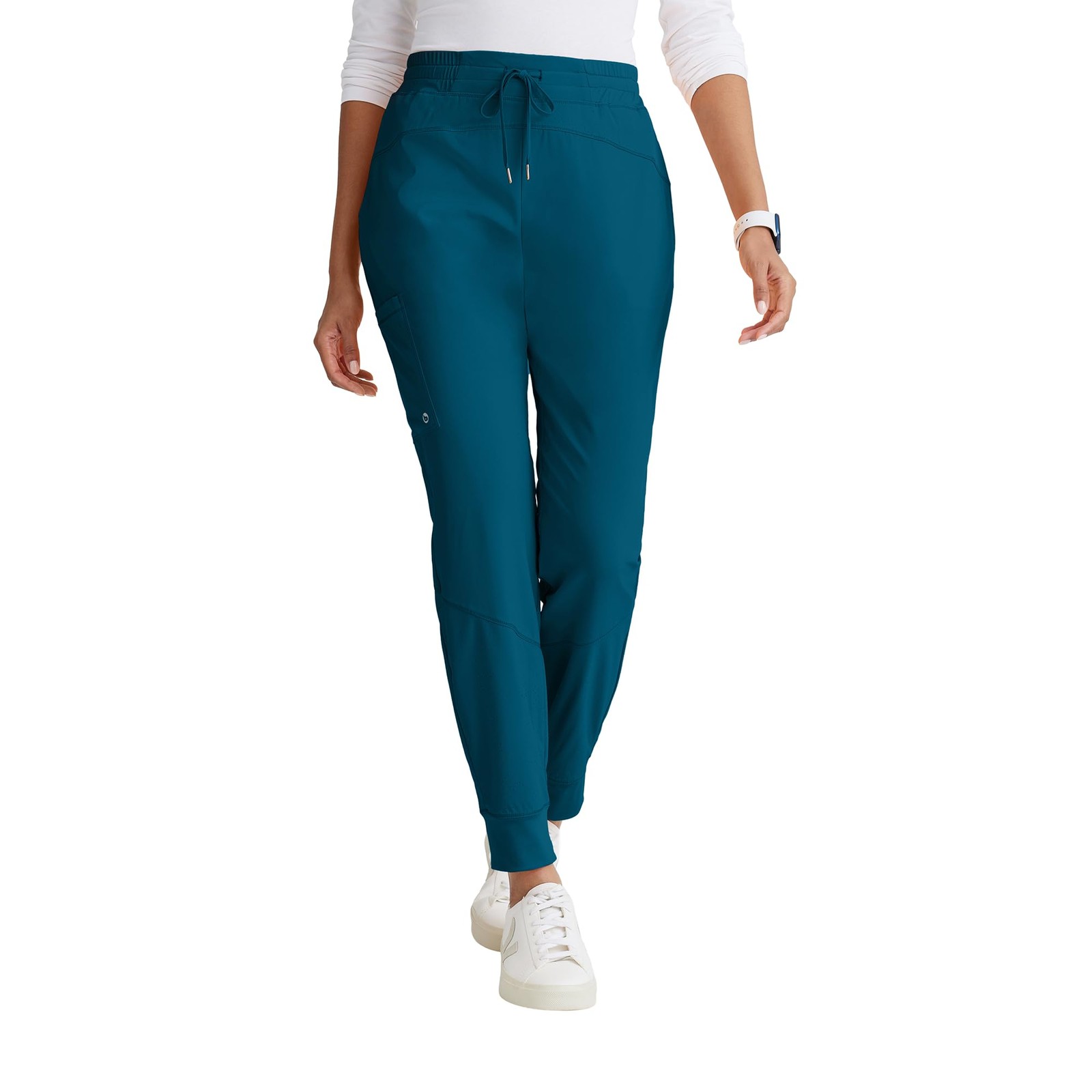 One Boost Classic Fit Scrub Jogger for Women – Bahama, 3-Pocket Mid-Rise Pant…