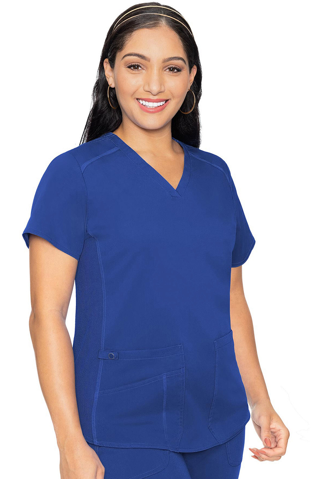 Royal Med Couture Touch Scrub V Neck Shirttail Top MC7459 ROYL