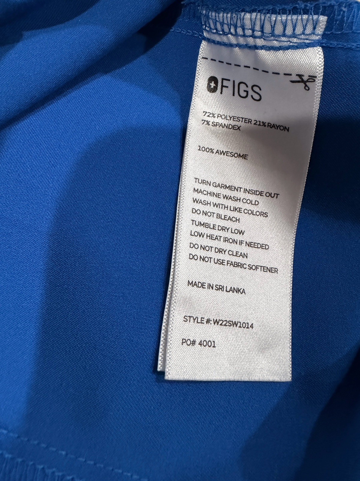 FIGS Scrub Set in Royal Blue XXS/XS-T