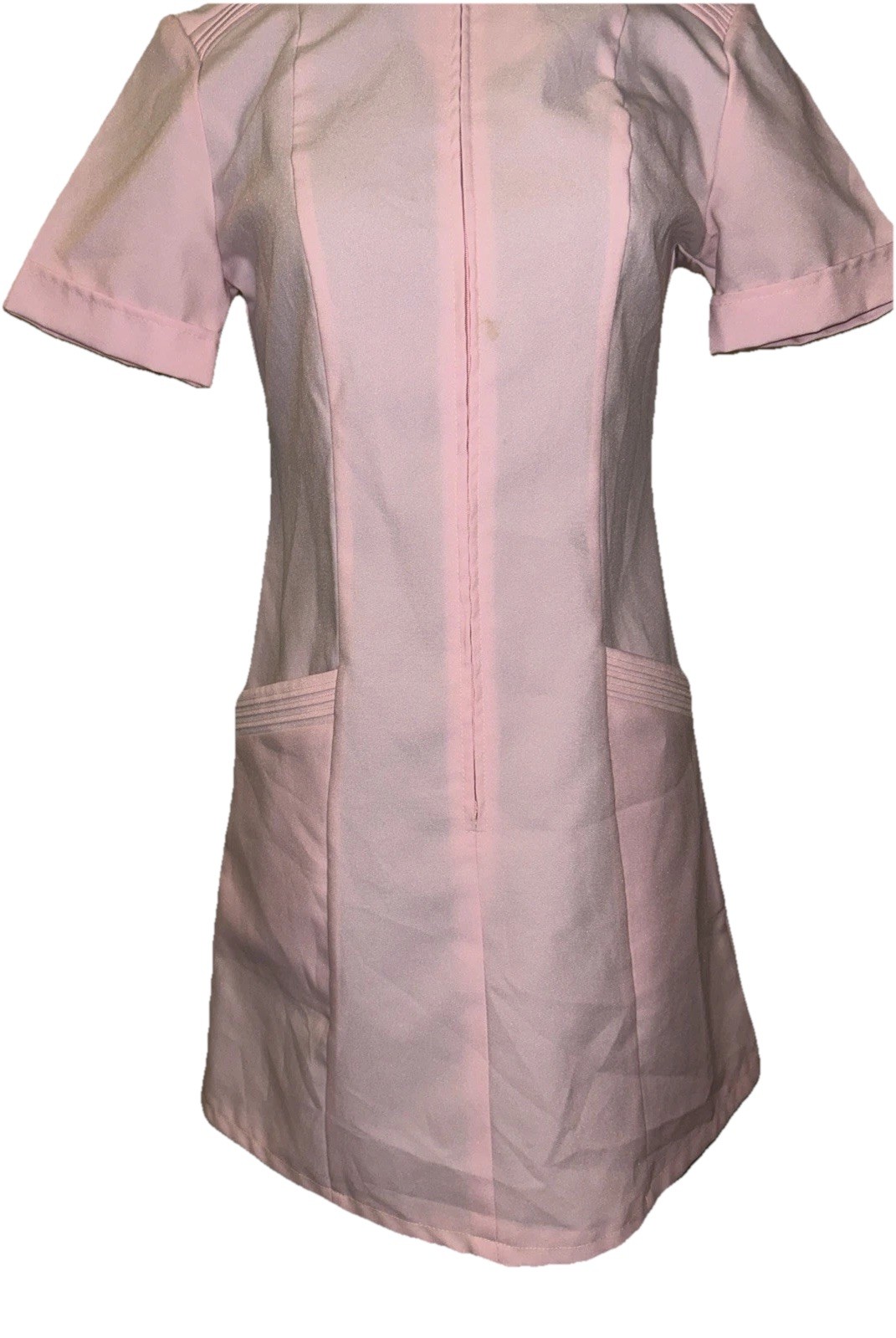 Crest Careers Pink 100% Polyester Size 6 Nursing Uniform Top