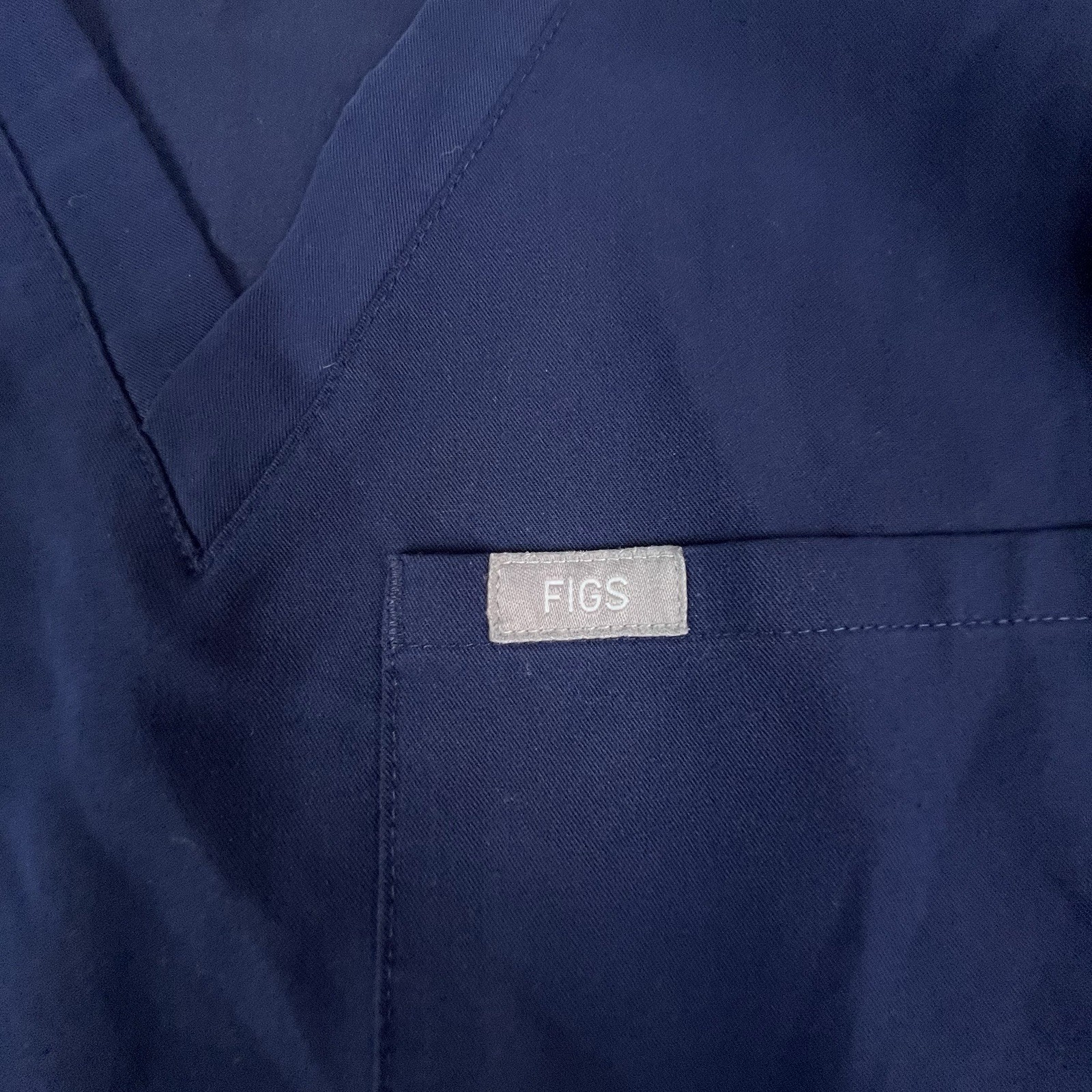 Figs Catarina Scrub Top Women’s Size XS Navy Blue One-Pocket FW1000