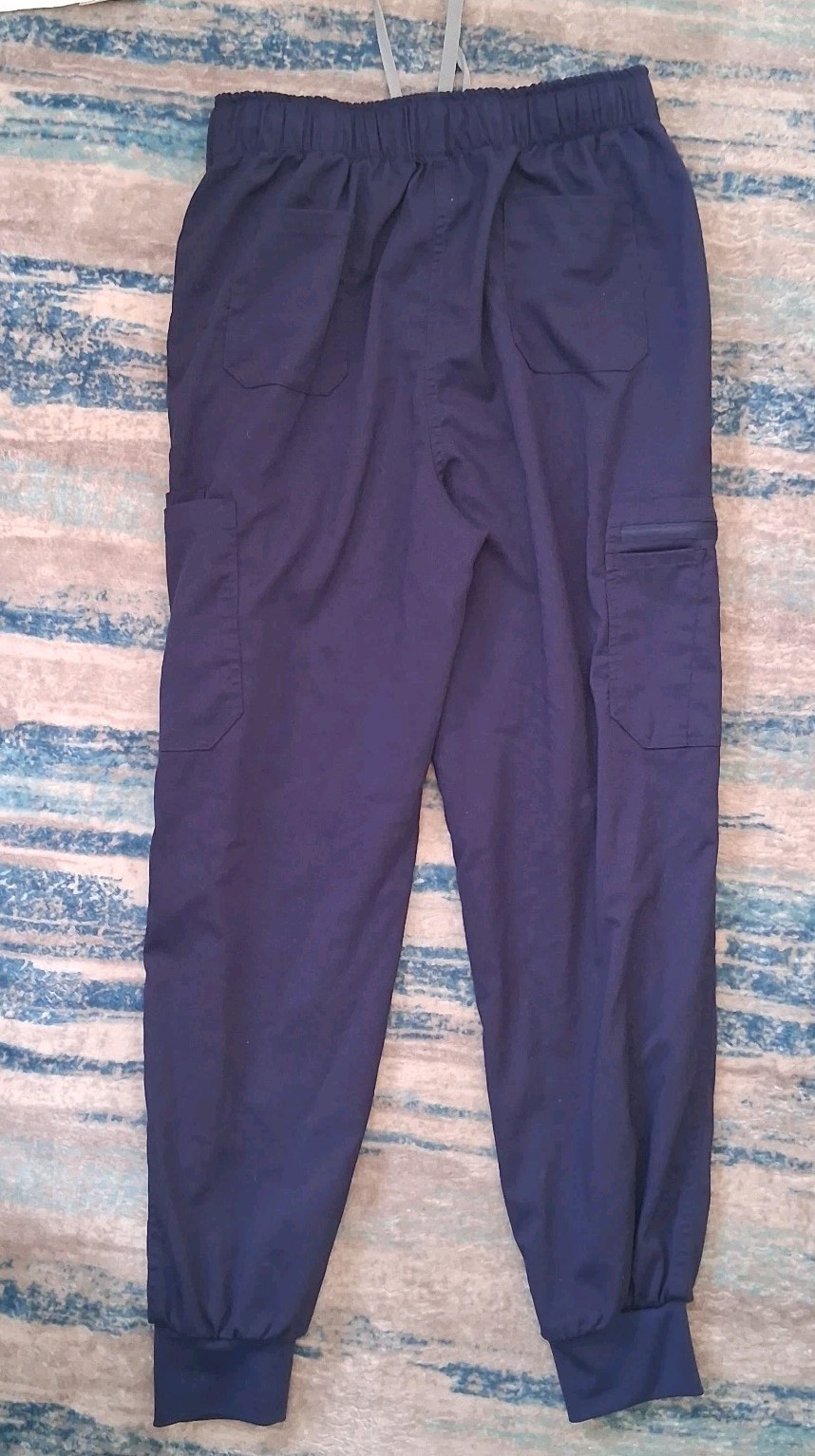 NiaaHinn Scrubs Jogger Pants Women Navy Blue Size Medium Pockets