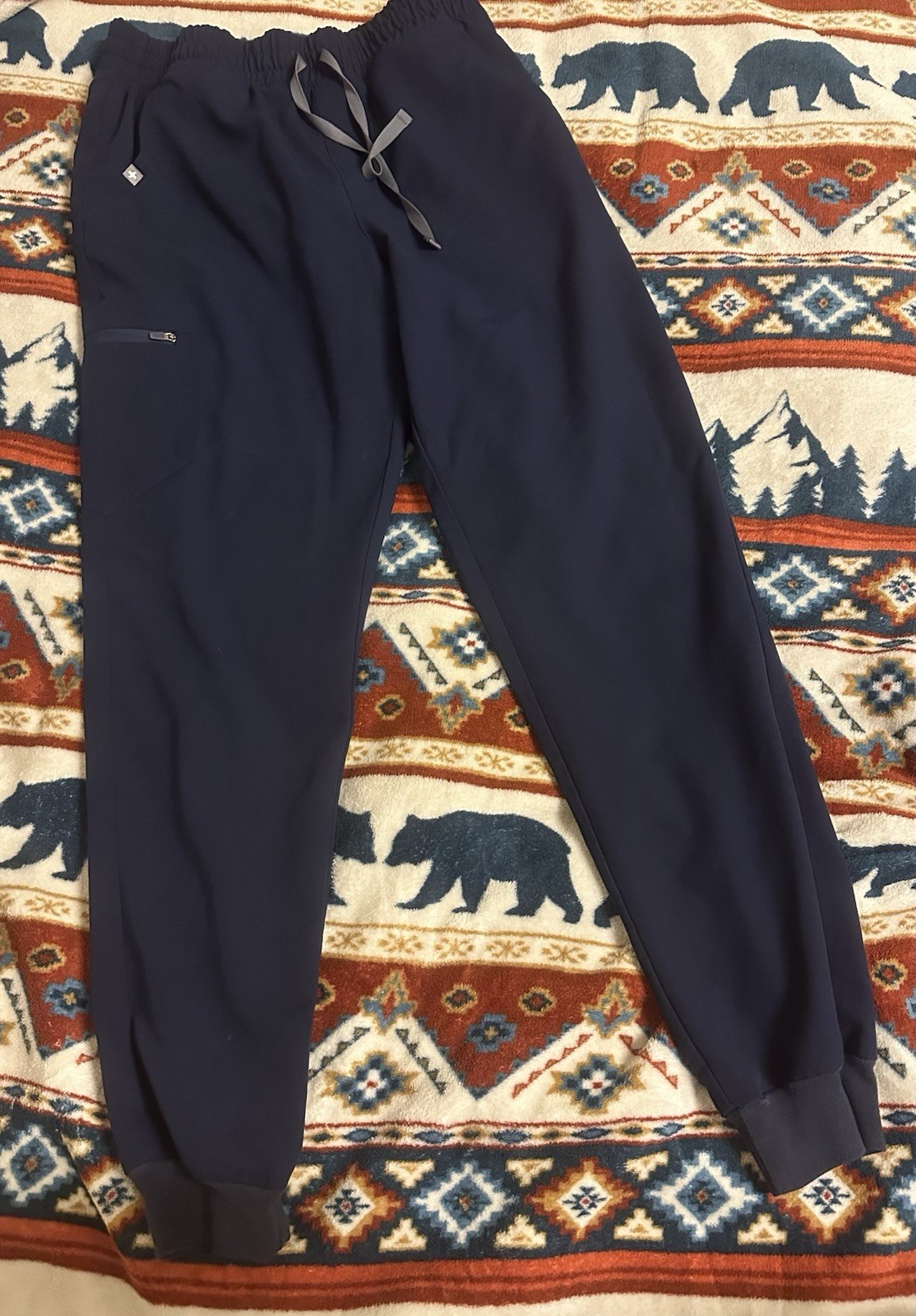 FIGS Zamora Joggers Pants Scrubs NAVY W20SW2028T Technical Womens M/ T Tall