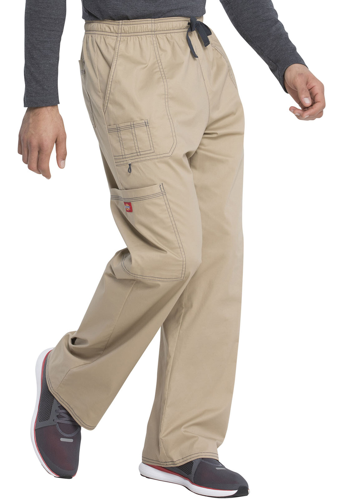 Khaki Dickies Scrubs Gen Flex Mens Drawstring Cargo Pant 81003 KHIZ
