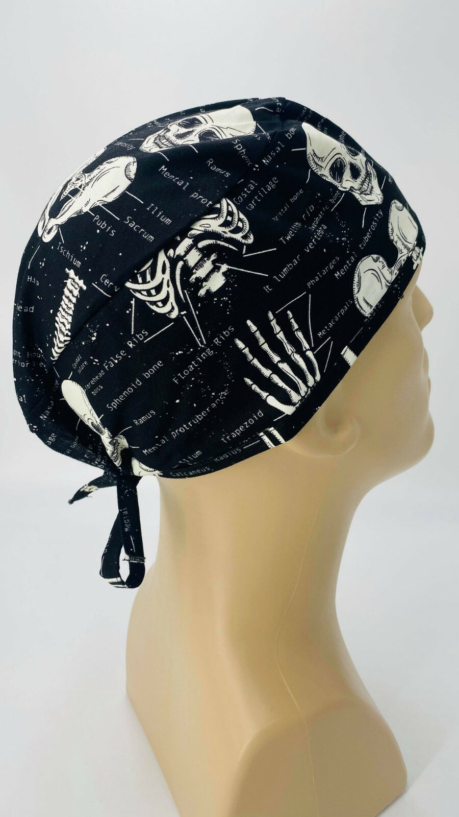 Scrub Cap Nurse Scrubs Hat Nursing Orthopedic Doctor Chiropractor Bones Skeleton
