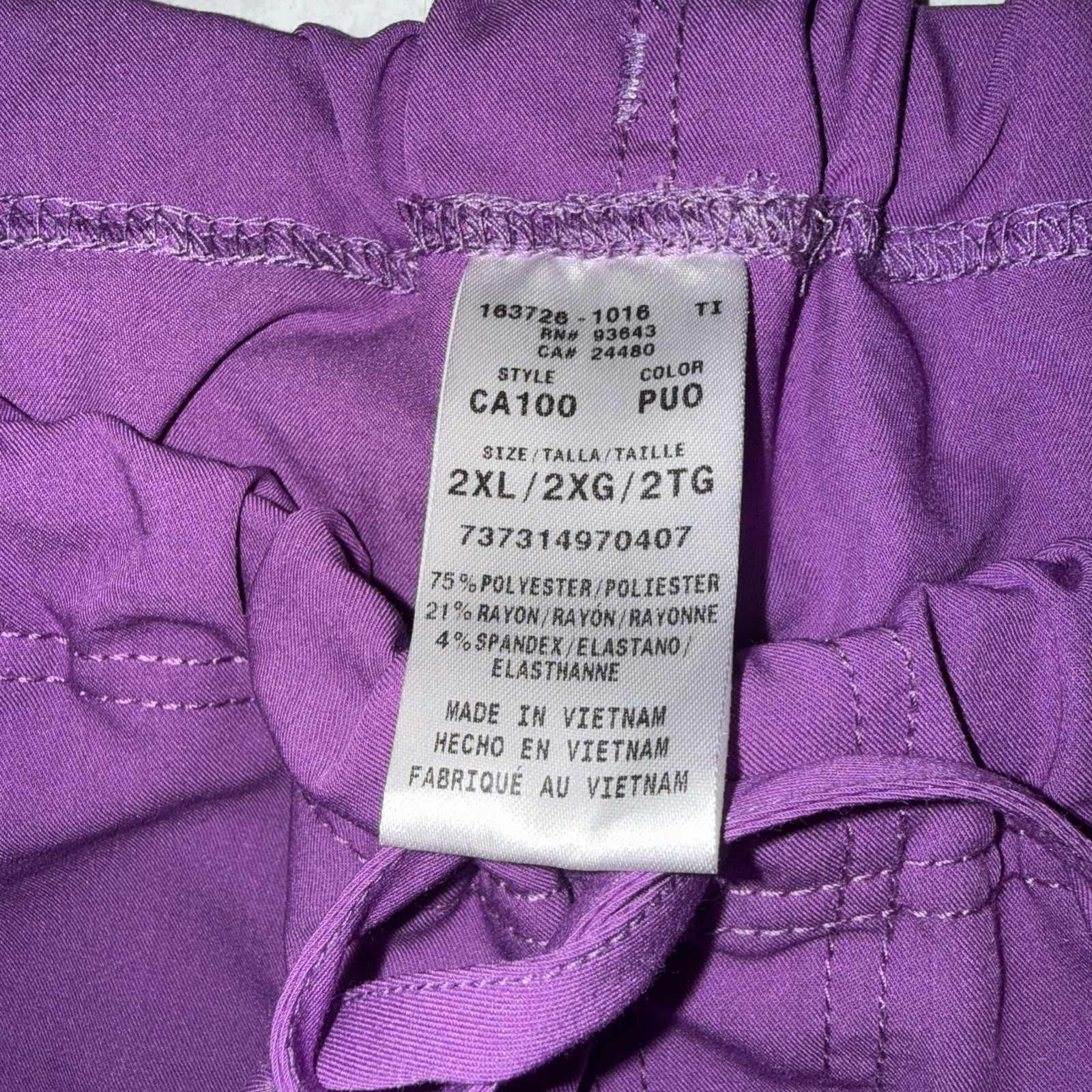 Careisma 2XL Scrub Pants, New With Tags. Soft no Wrinkle Fabric