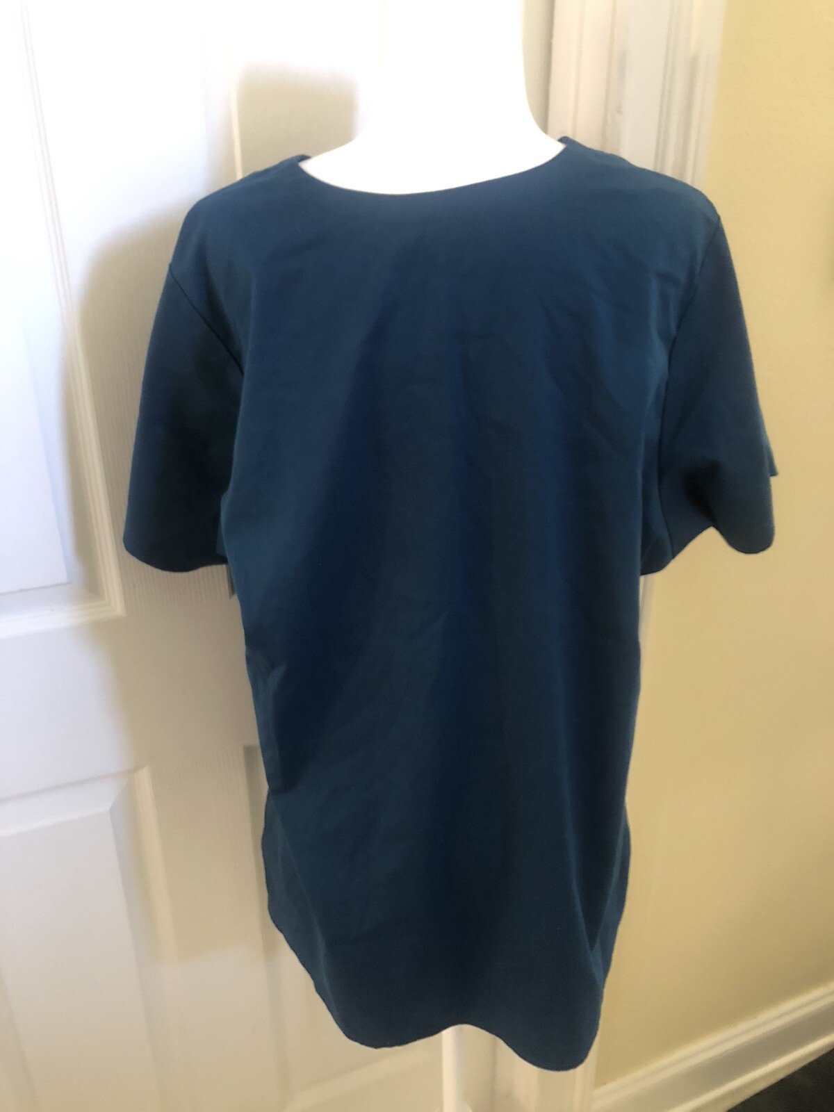 Wink WonderWink Pro Scrub Nurse Top 6319 4 Pocket V-Neck Teal Blue XL