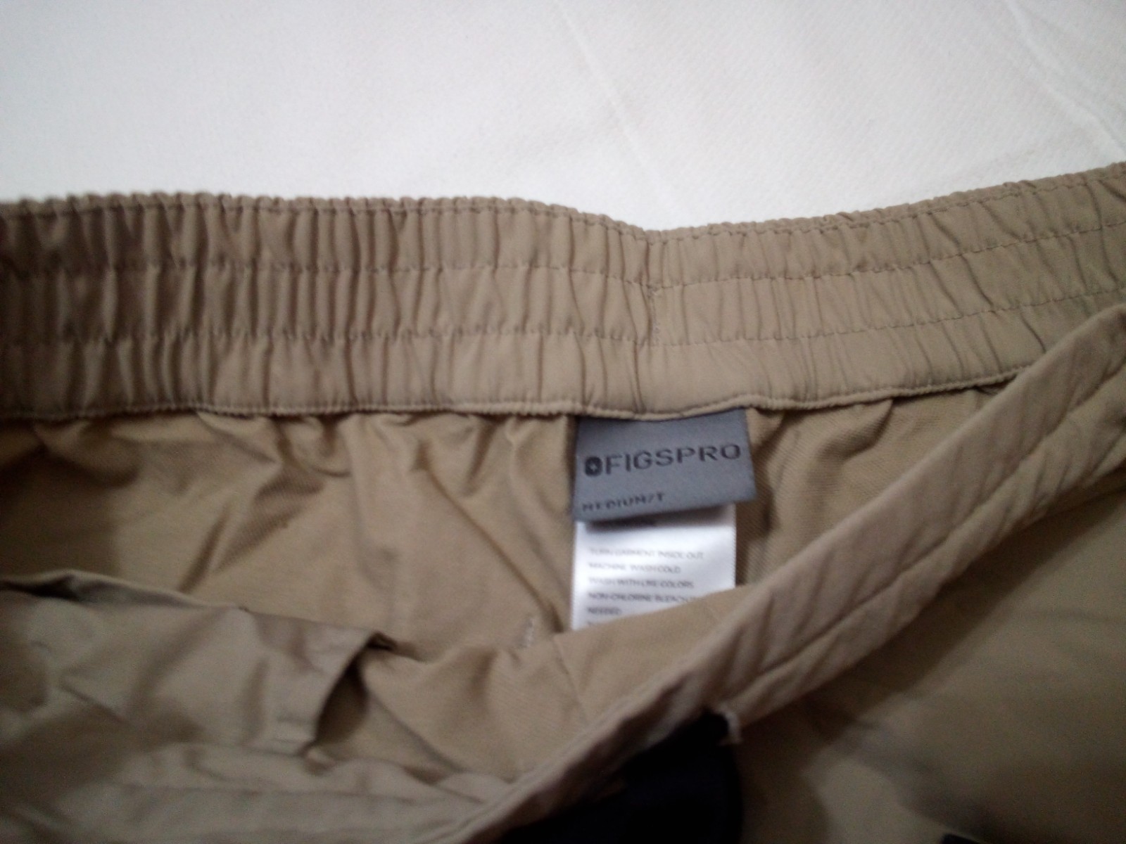 Figs Pro Scrub Pant Tapered Leg Women’s M TALL BeigeTech WW22WW2003T