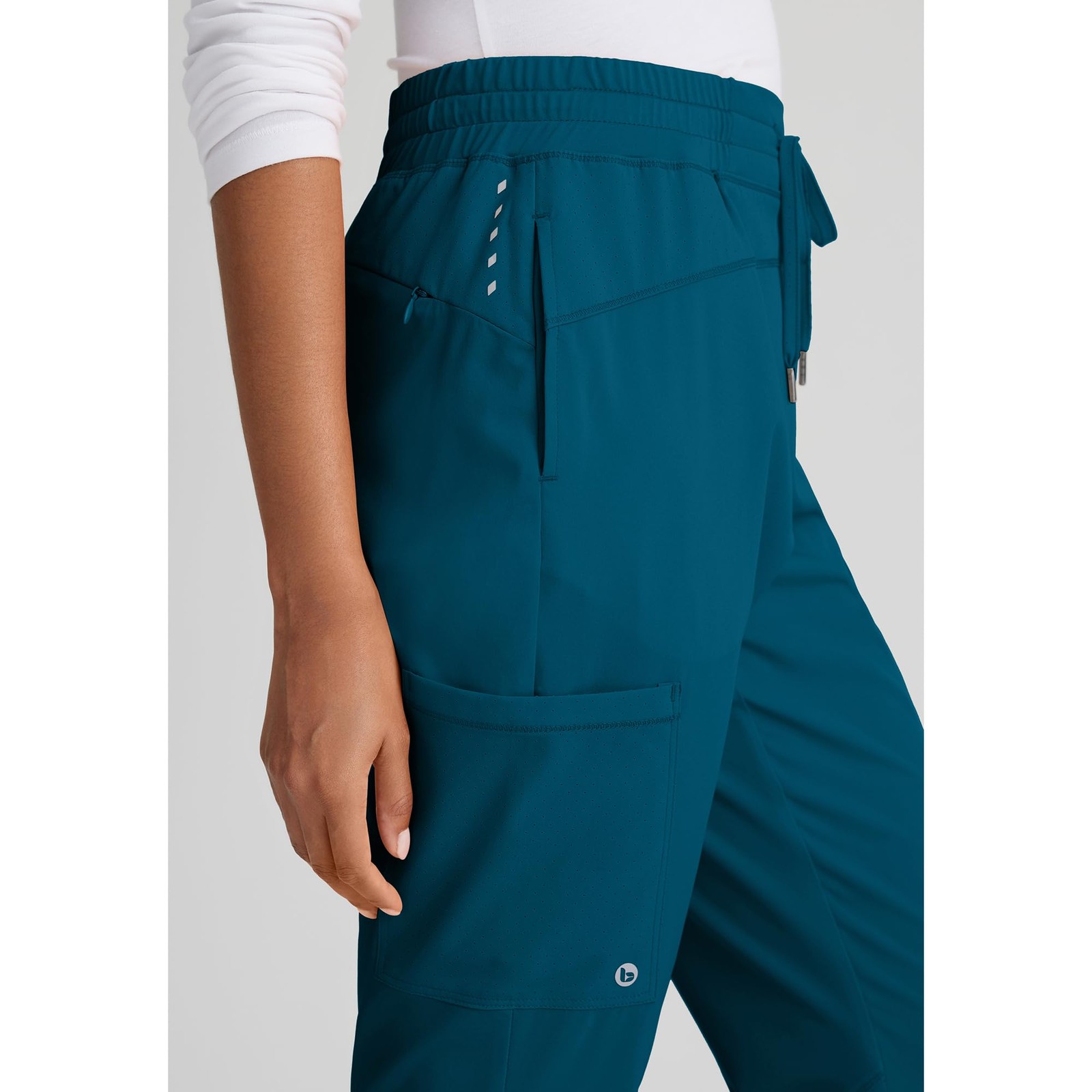One Boost Classic Fit Scrub Jogger for Women – Bahama, 3-Pocket Mid-Rise Pant…