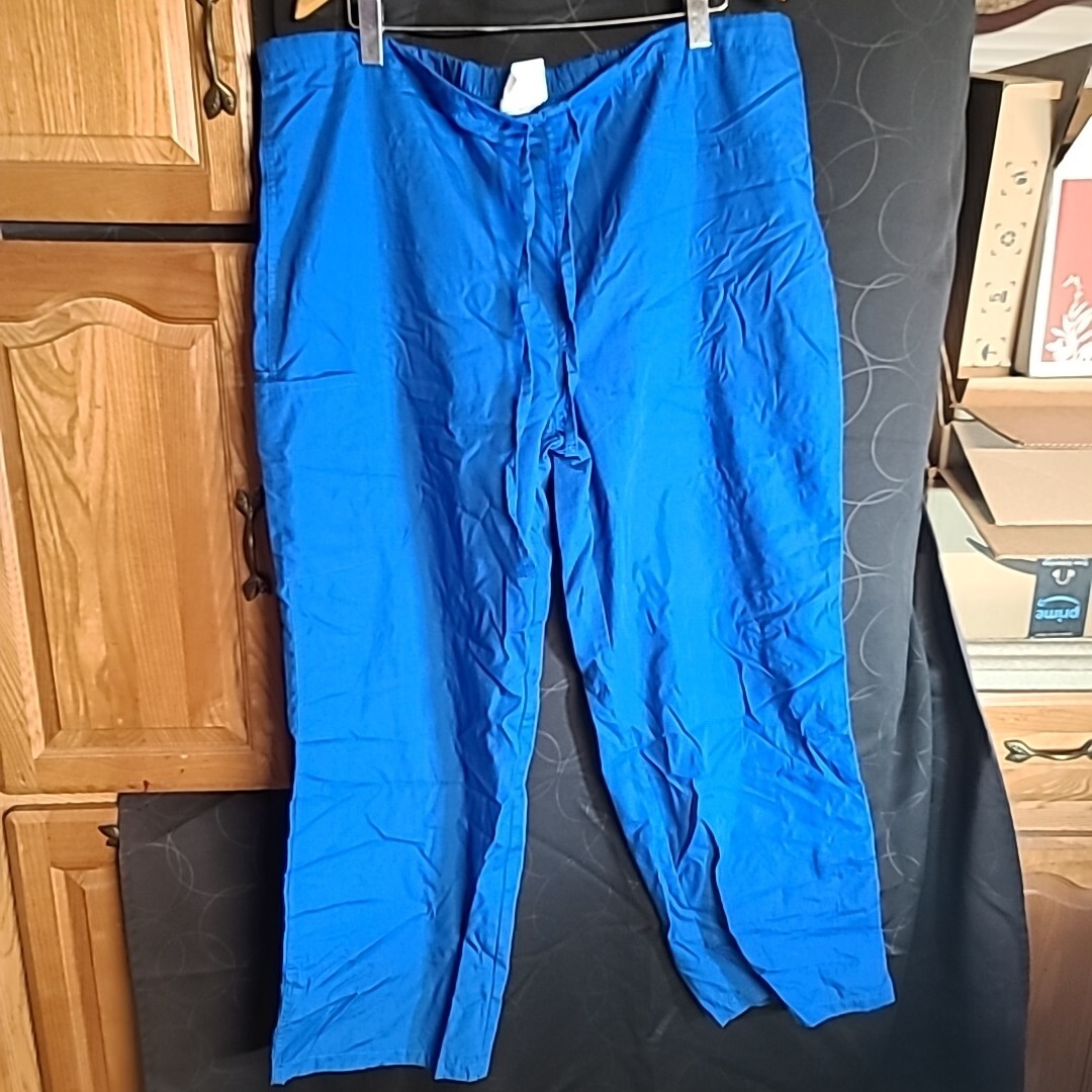Allheart Scrub Basics Cargo Pant 2XL B-2101 Blue Drawstring