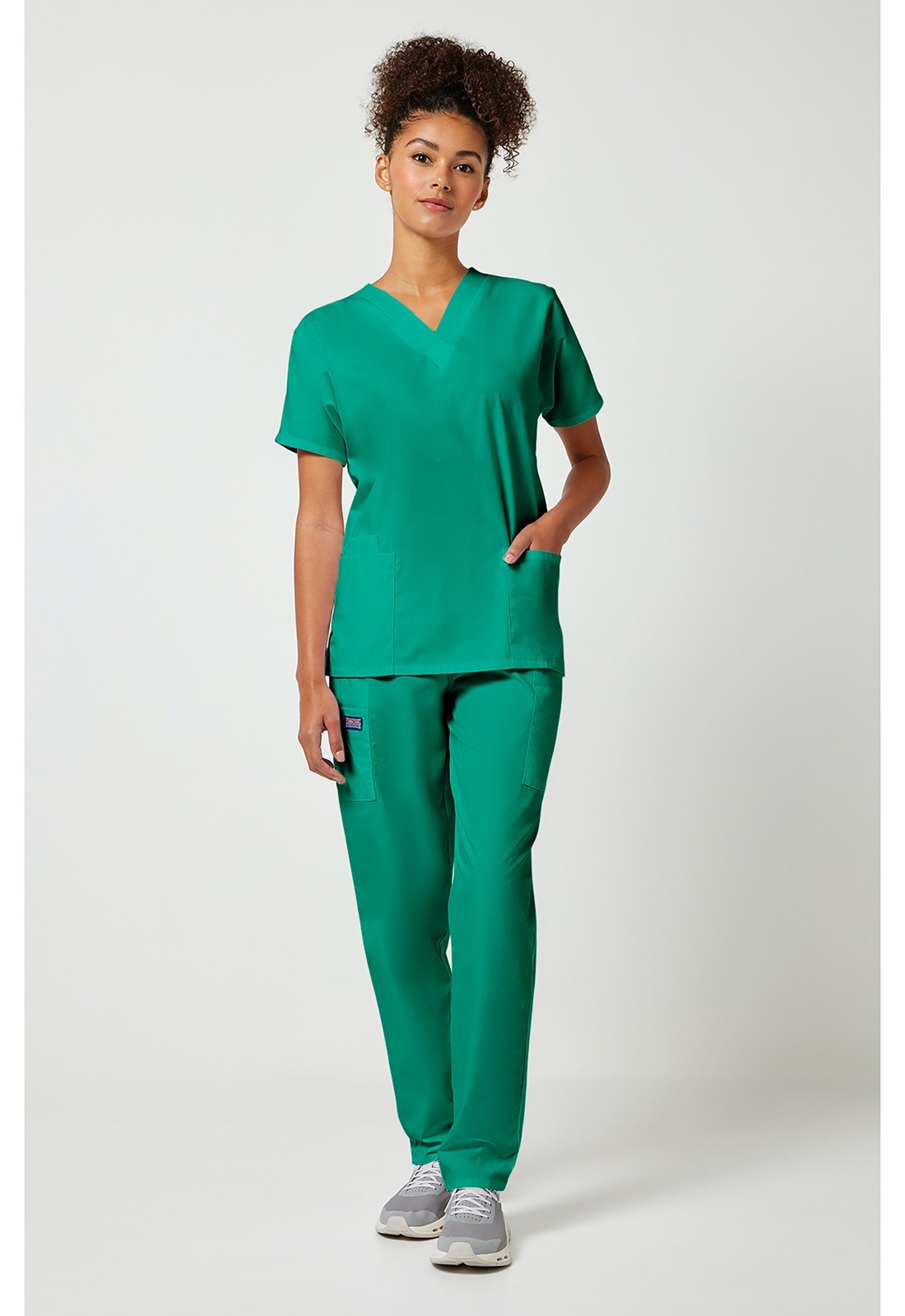 Cherokee Scrubs 4700 V Neck Scrub Top Surgical Green by Workwear free shipping.