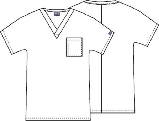 Cherokee Scrubs Unisex Workwear V Neck Scrub Top 4777 TURQUOISE XS to 5XL