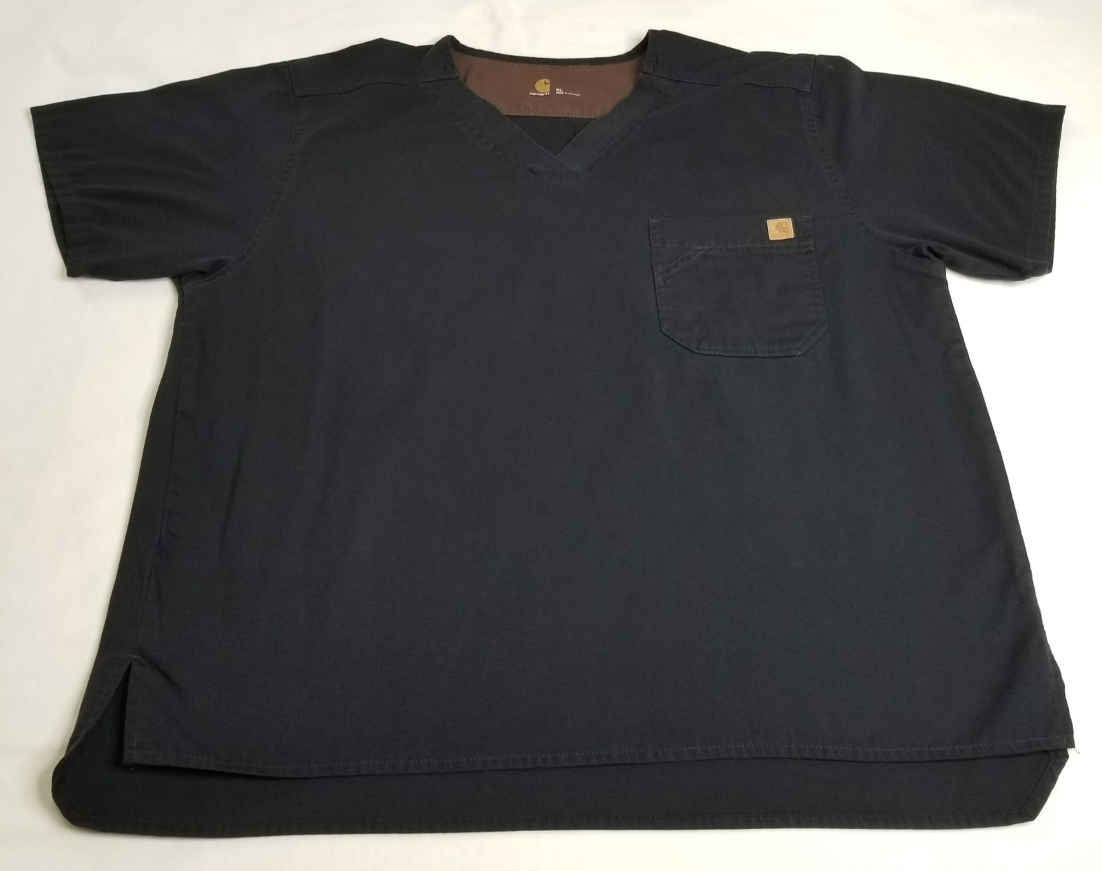 Carhartt Ripstop Scrub Medical Utility V-neck Pocket Black Men’s XL