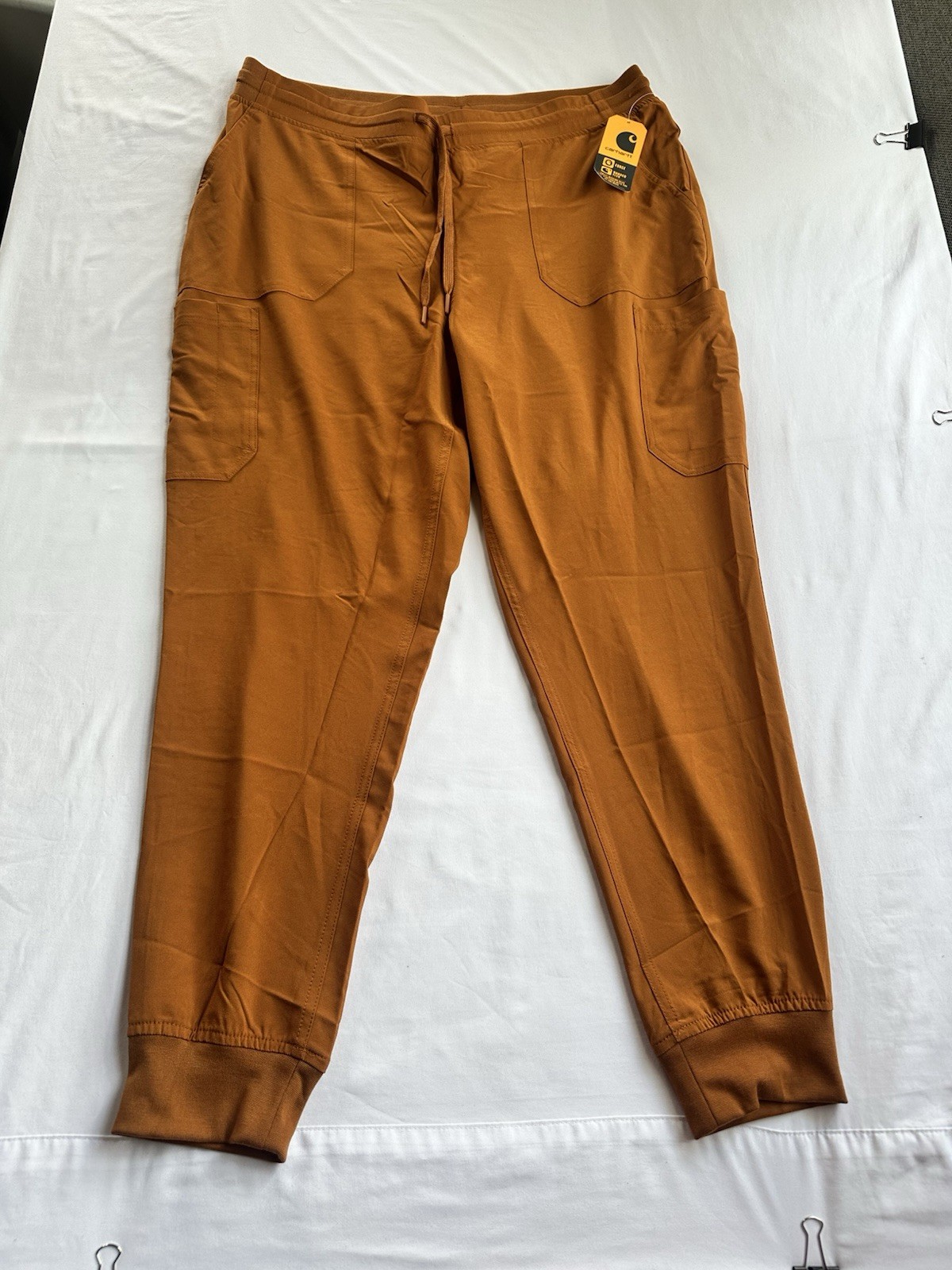 Carhartt Liberty Women XS Regular Burnt Orange Jogger Scrub Pants C53110 Cargo