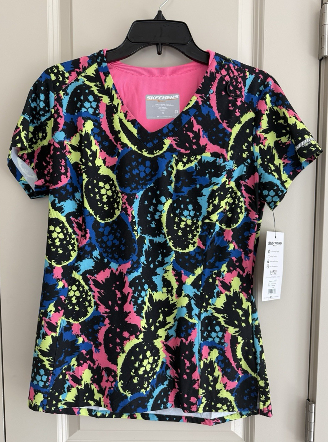 2 new size SMALL Sketchers brand scrub tops