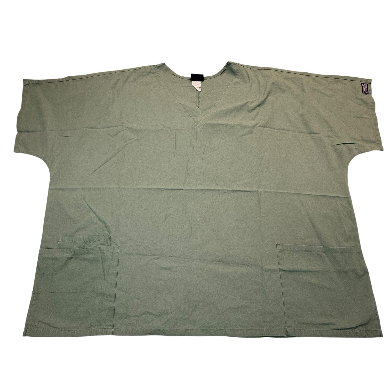 Cherokee Workwear Scrub Top Womens Sage Green V Neck Medical Nurse