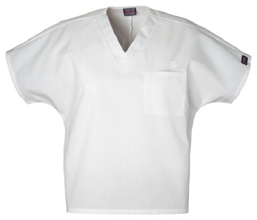 Cherokee Scrubs Unisex Workwear V Neck Scrub Top 4777 WHITE XS to 5XL