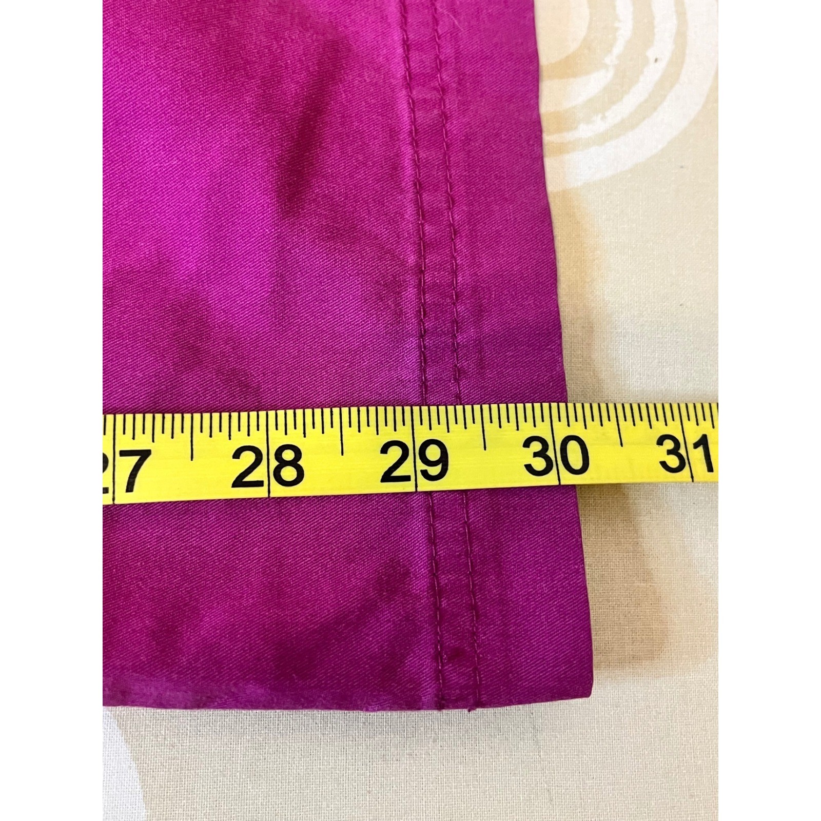 Med Couture Scrub Pants Women Large Fuchsia EZ Flex Yoga Waist Straight Leg Work