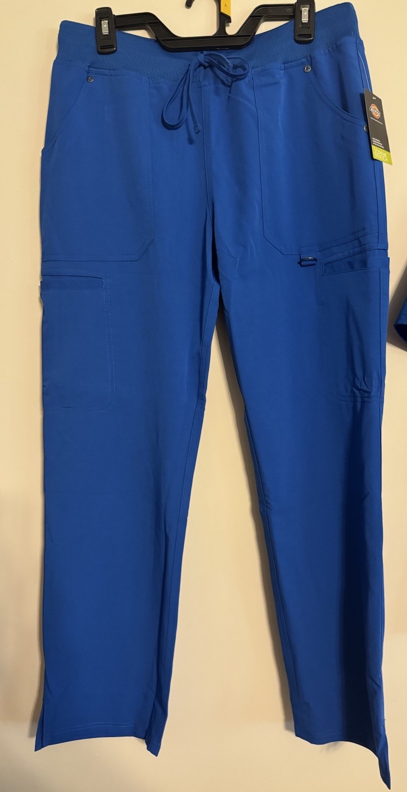 Dickies Extreme Stretch Scrub Pants Size M Blue NWT