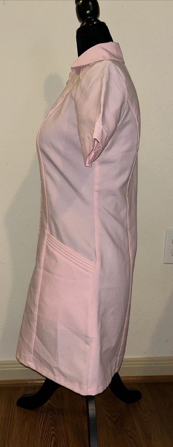 Crest Careers Pink 100% Polyester Size 6 Nursing Uniform Top