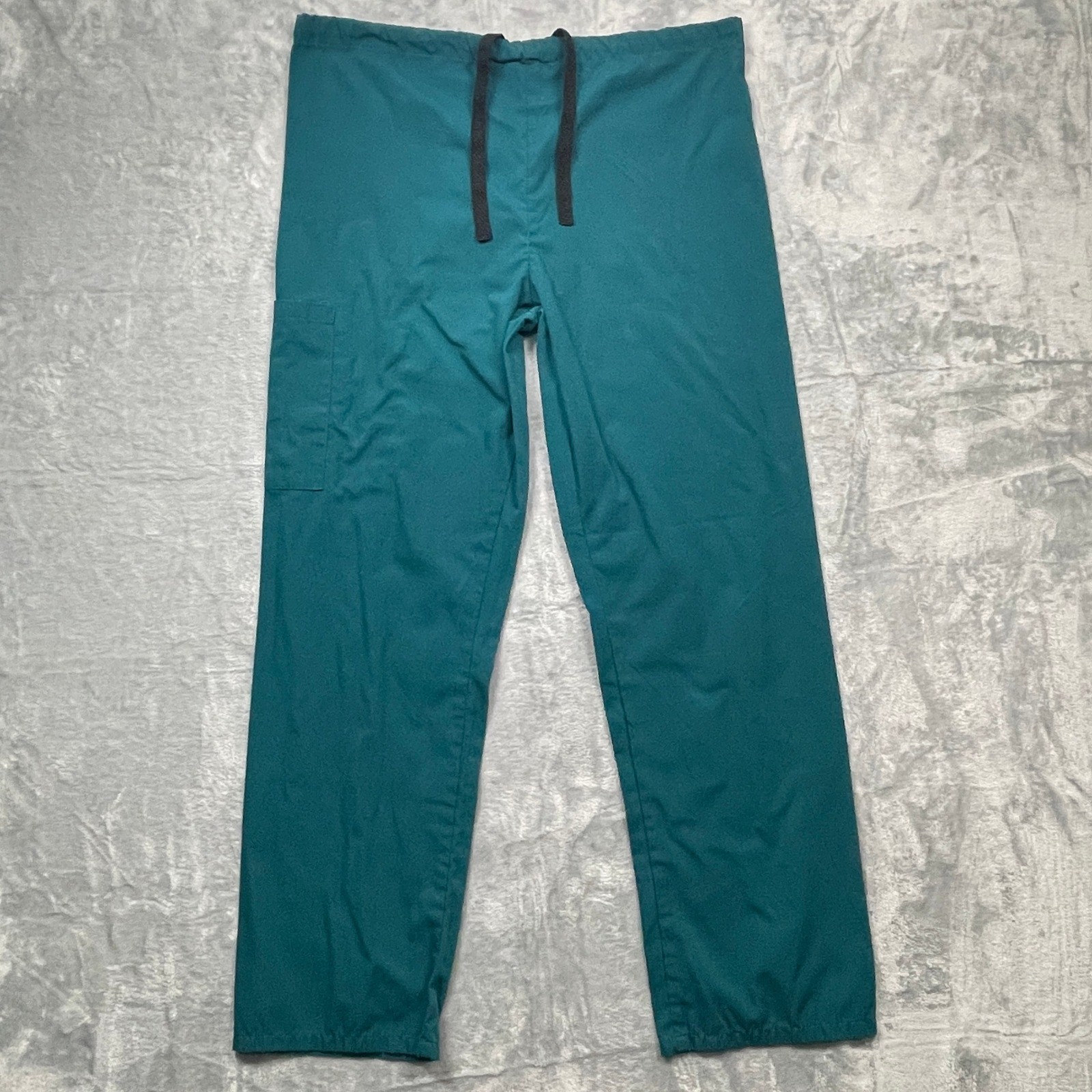 Fashion Seal Healthcare Scrub Pants Unisex Small Regular Teal Drawstring Cargo