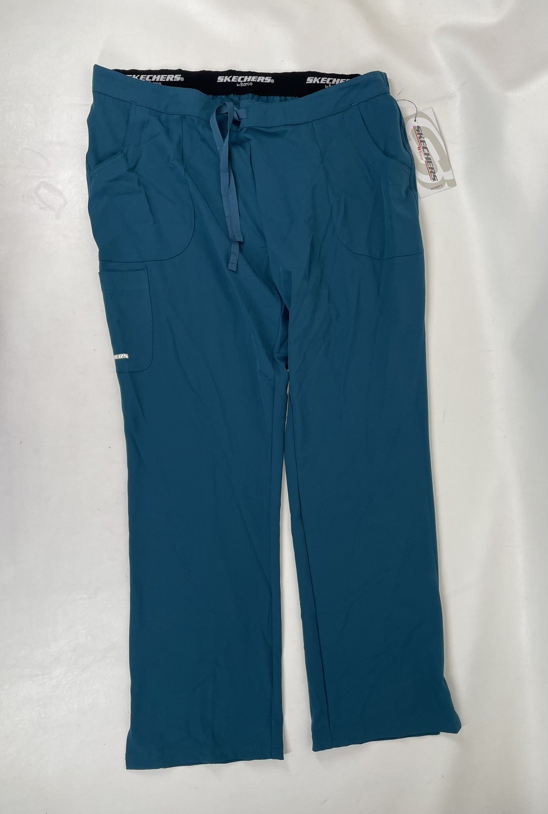 Skechers Barco Scrubs 3PKT Reliance Cargo Drawstring Pants Womens XLP Bahama NWT