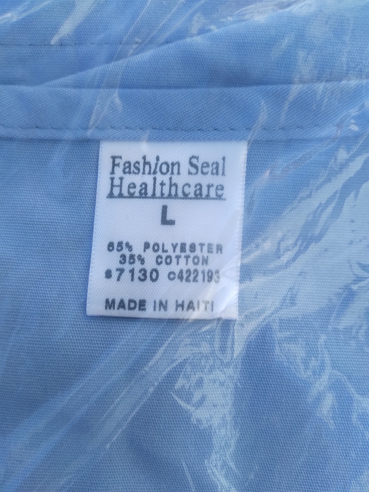 Fashion Seal Healthcare Large Shirt Scrubs Blue NEW