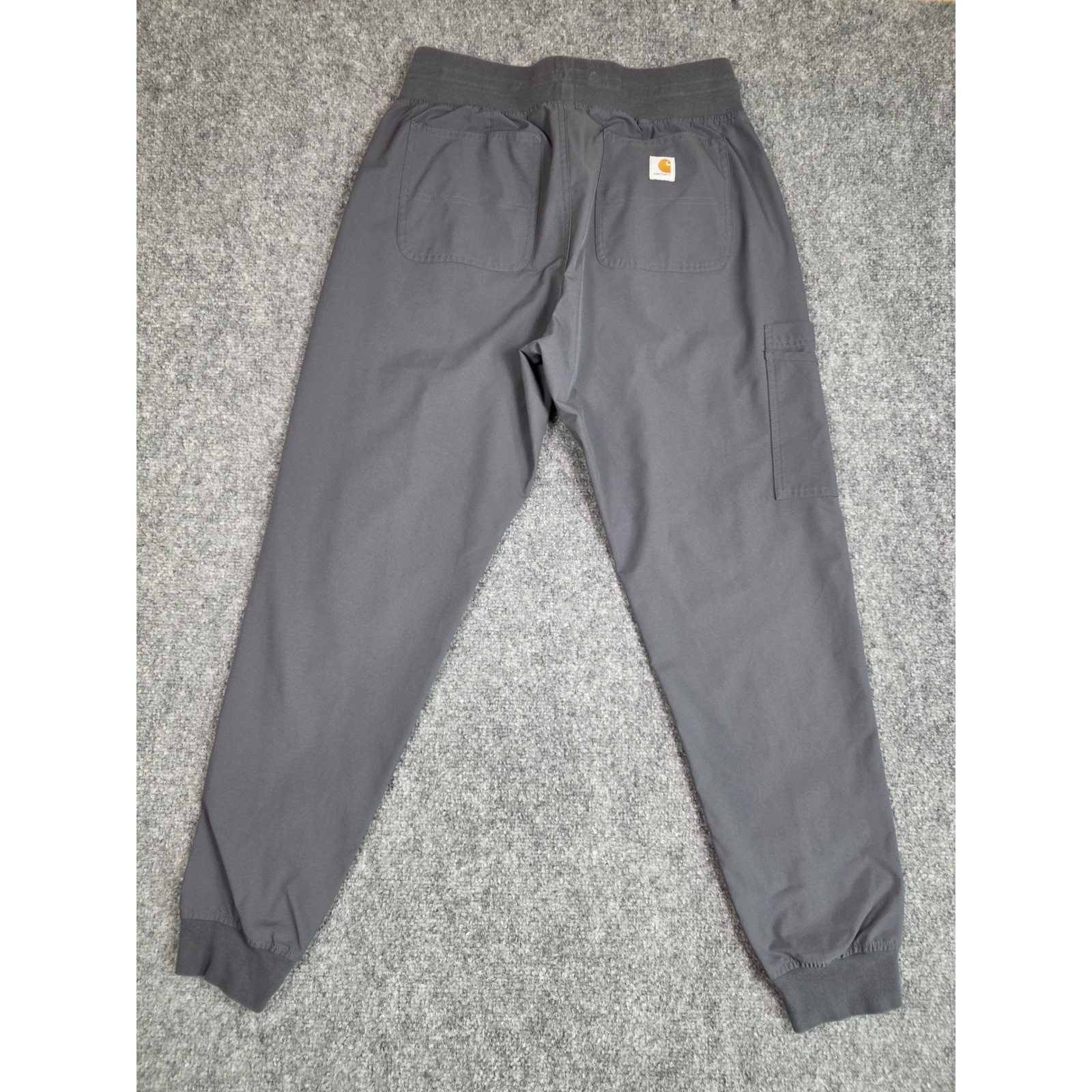 Carhartt Force Scrub Pants Mens Medium Gray Jogger Cargo Drawstring Regular