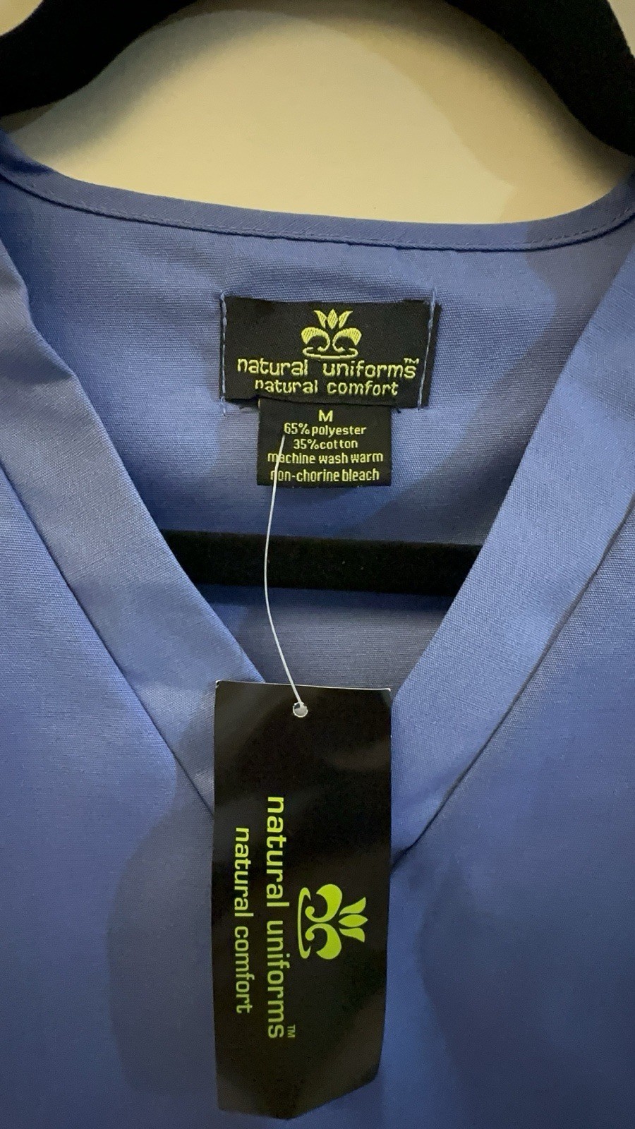 Natural Uniforms Scrub Set BP101 Medium Ceil Blue Medical Nursing Uniform NEW