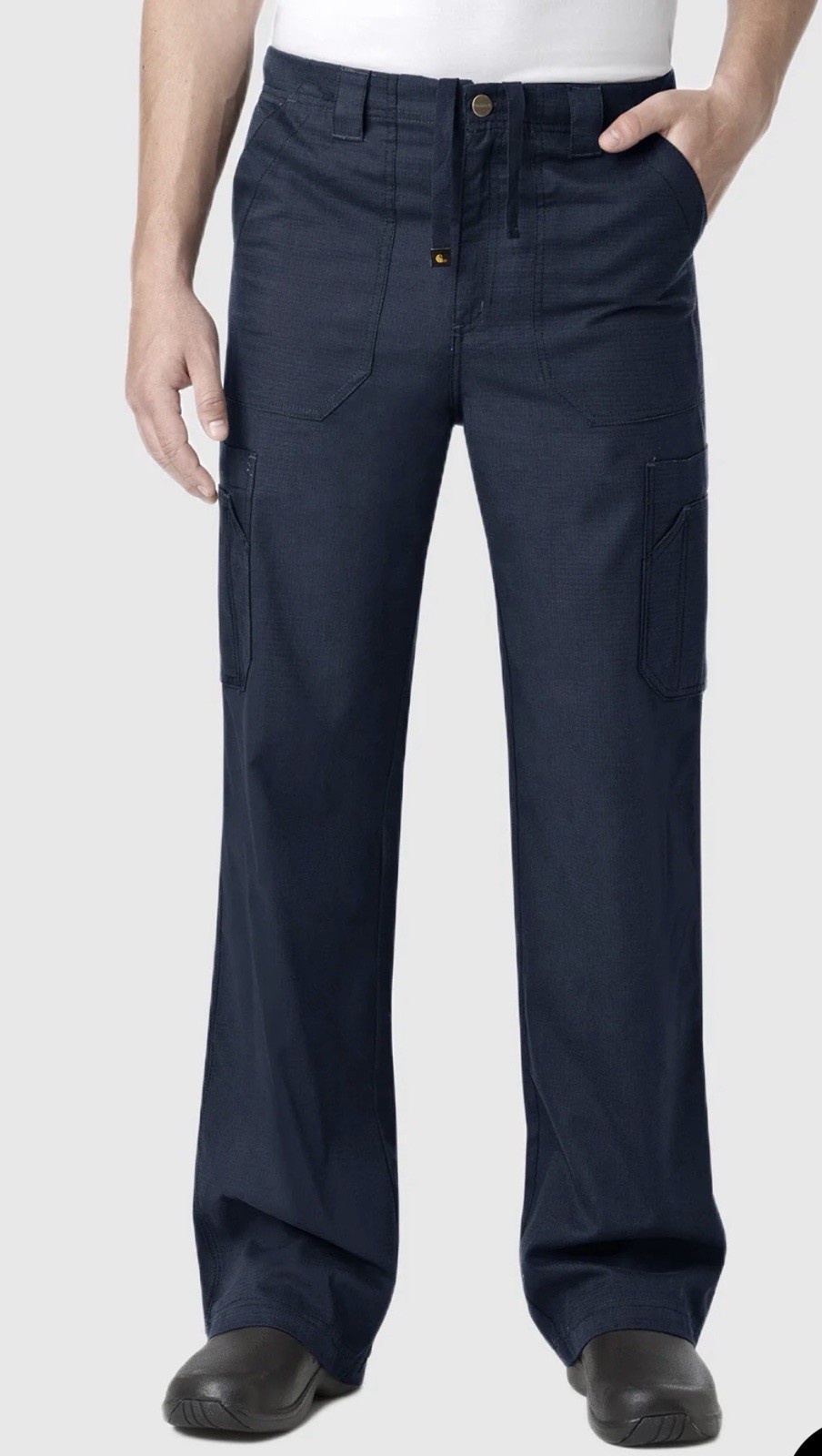 Carhartt Mens Ripstop Multi Cargo Nursing Scrub Pants Plus Size 3XL Navy Blue