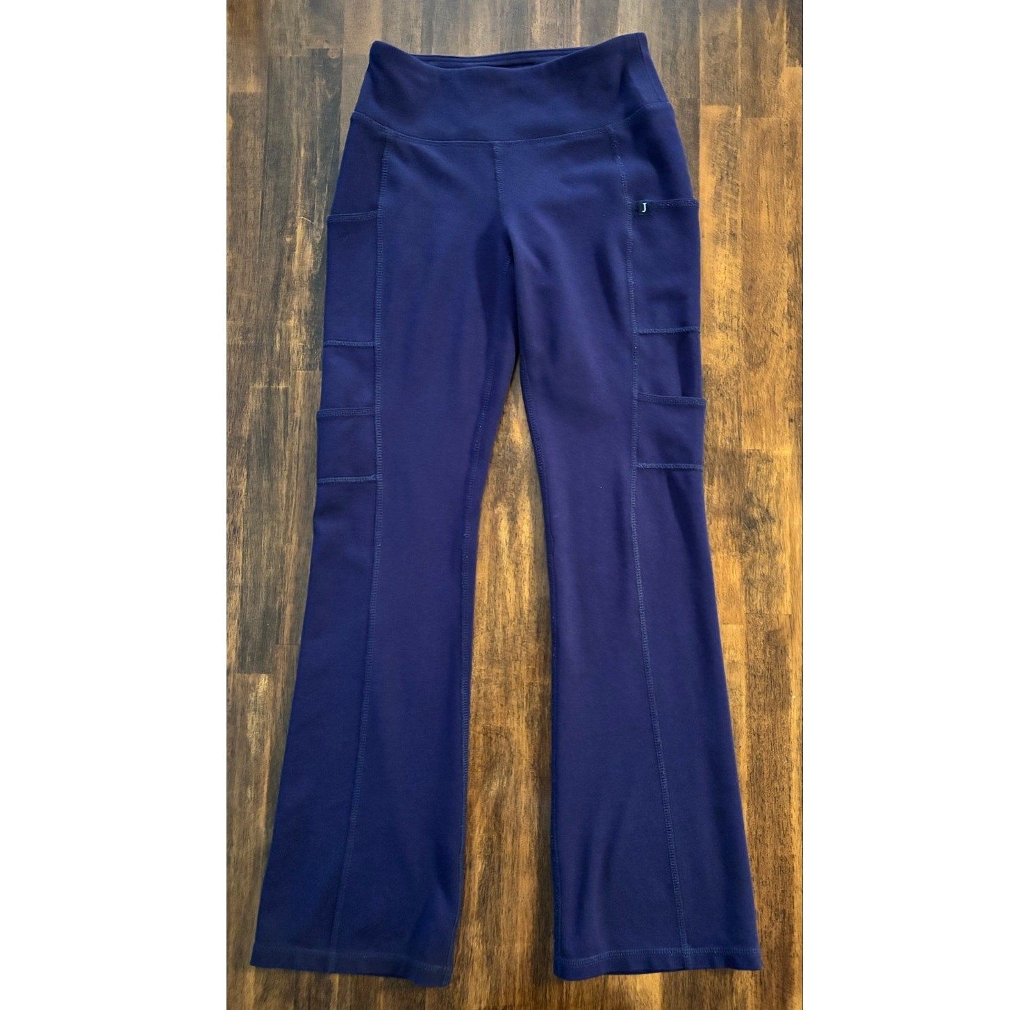 Jaanuu Women’s XXS Scrub Pant Boot Flare UltraSoft Stretch Cargo Mid Rise Yoga