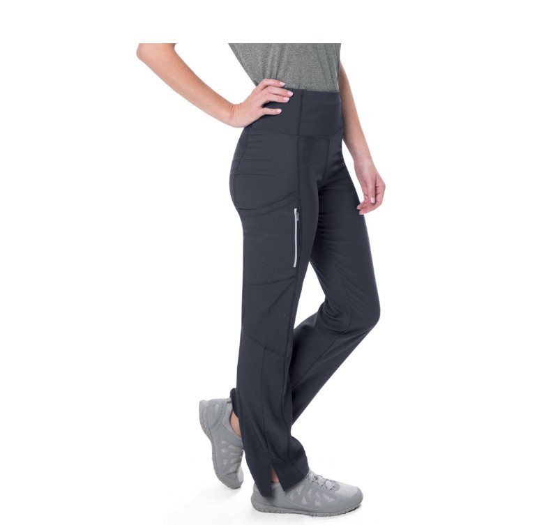 URBANE ALIGN multi pockets cargo stretchy women’s scrub pants -LARGE -CHARCOAL