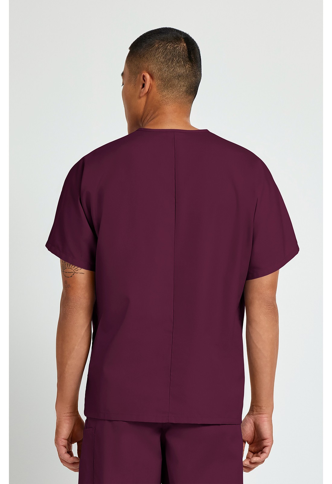 Cherokee Scrubs Unisex Workwear V Neck Scrub Top 4777 WINE XS to 5XL
