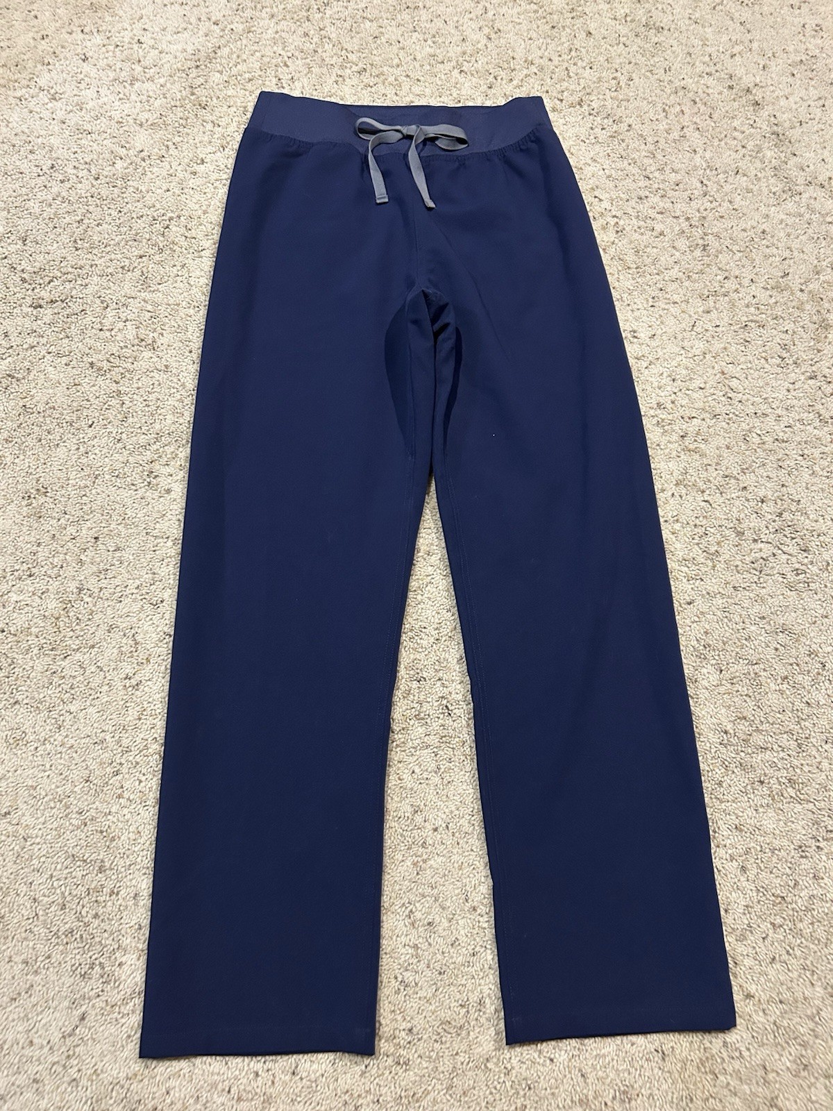 Figs Scrub Pants size M High Rise Bottoms HW Livingston Navy Blue G26
