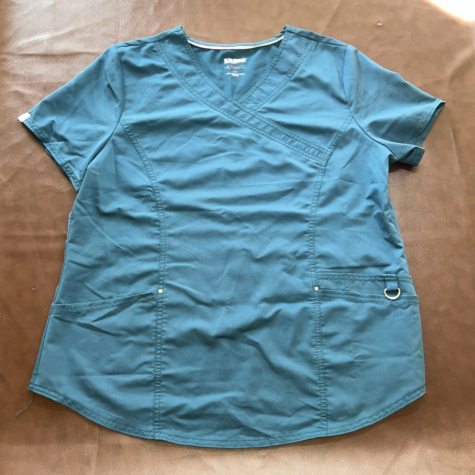 Scrubstar Scrub Top Size L-DEEP SLATE V-Neck-Chest 23″/L 28″