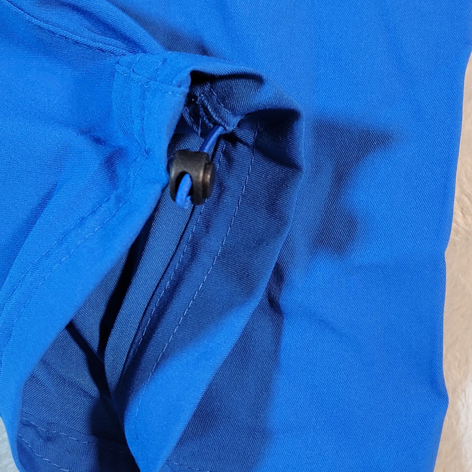 WonderWink Womens Scrubs Cargo L Petite Blue Pant 4 Pocket Drawstring Ankle Fit