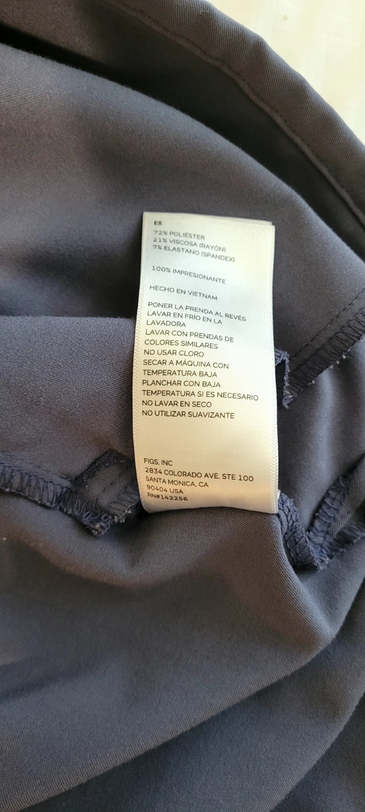 Figs, Space Navy, Casma Three Pocket Scrub top, Small