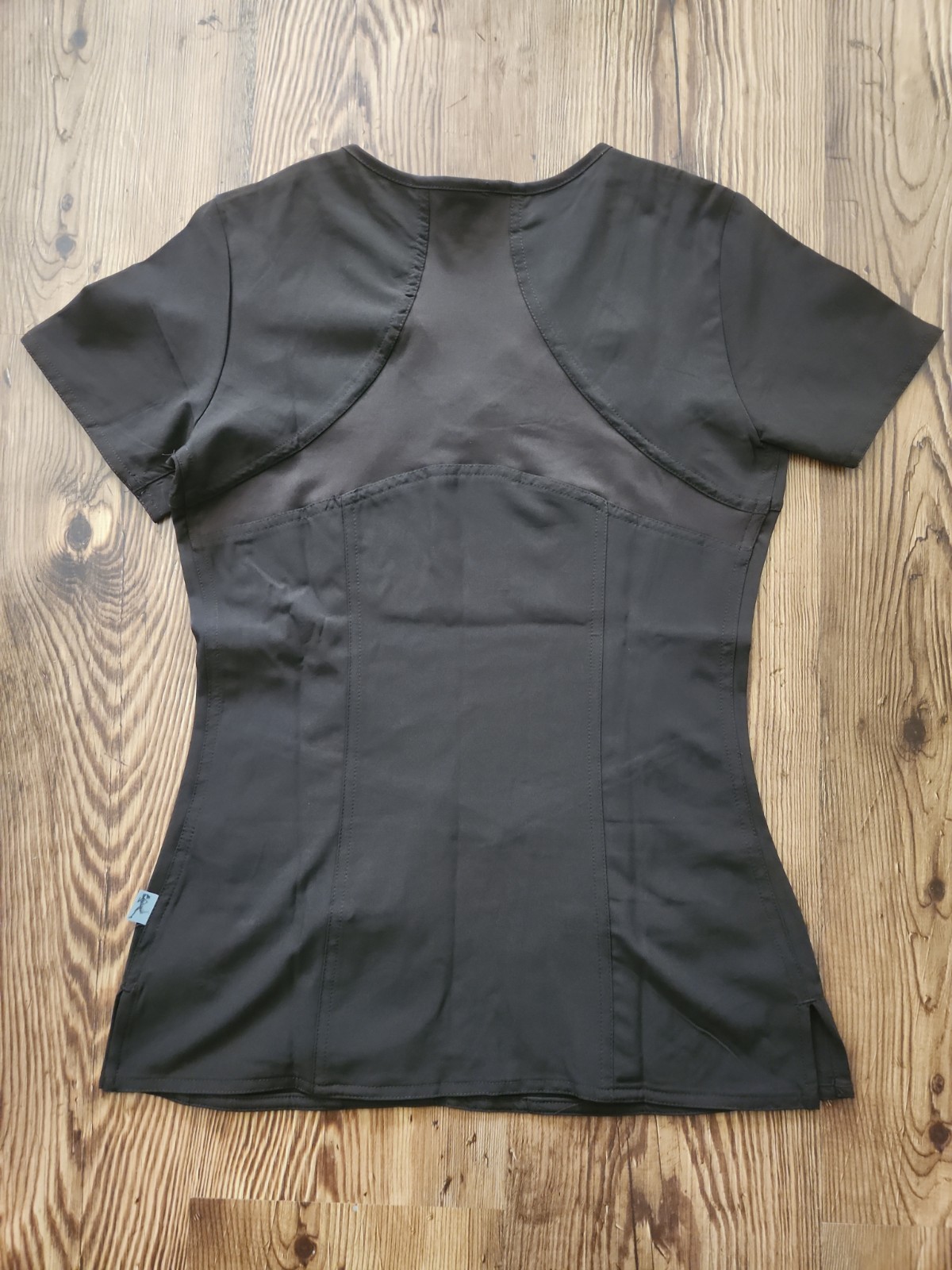 Med Couture Activate 4 Way Energy Stretch Scrub Top Women’s Size XS Brown NWOT