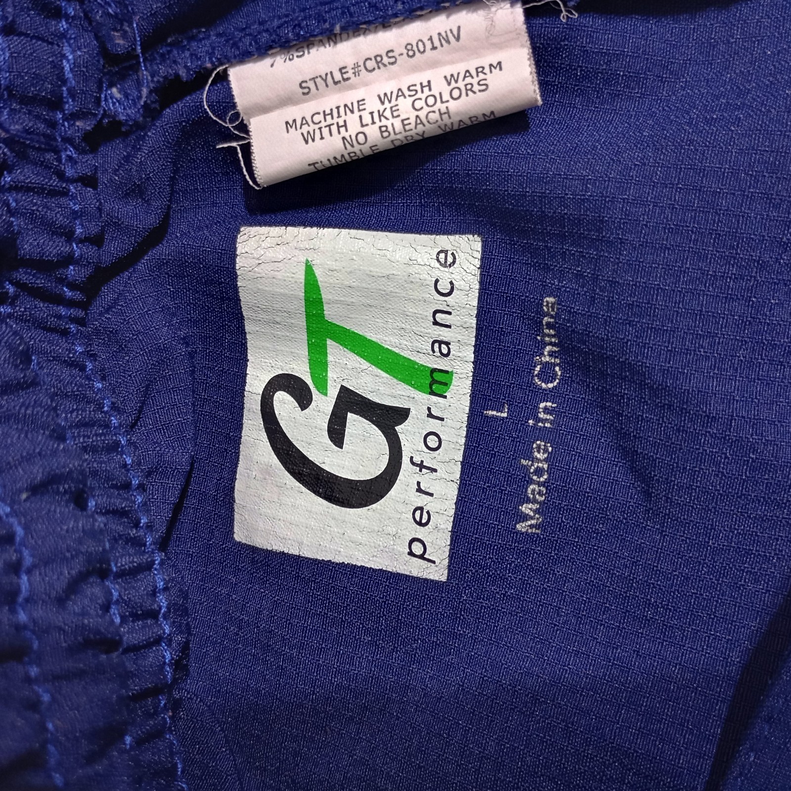 GT Performance Scrub Bottom Navy Blue Poly Spandex Blend CRS-801NV Size Large