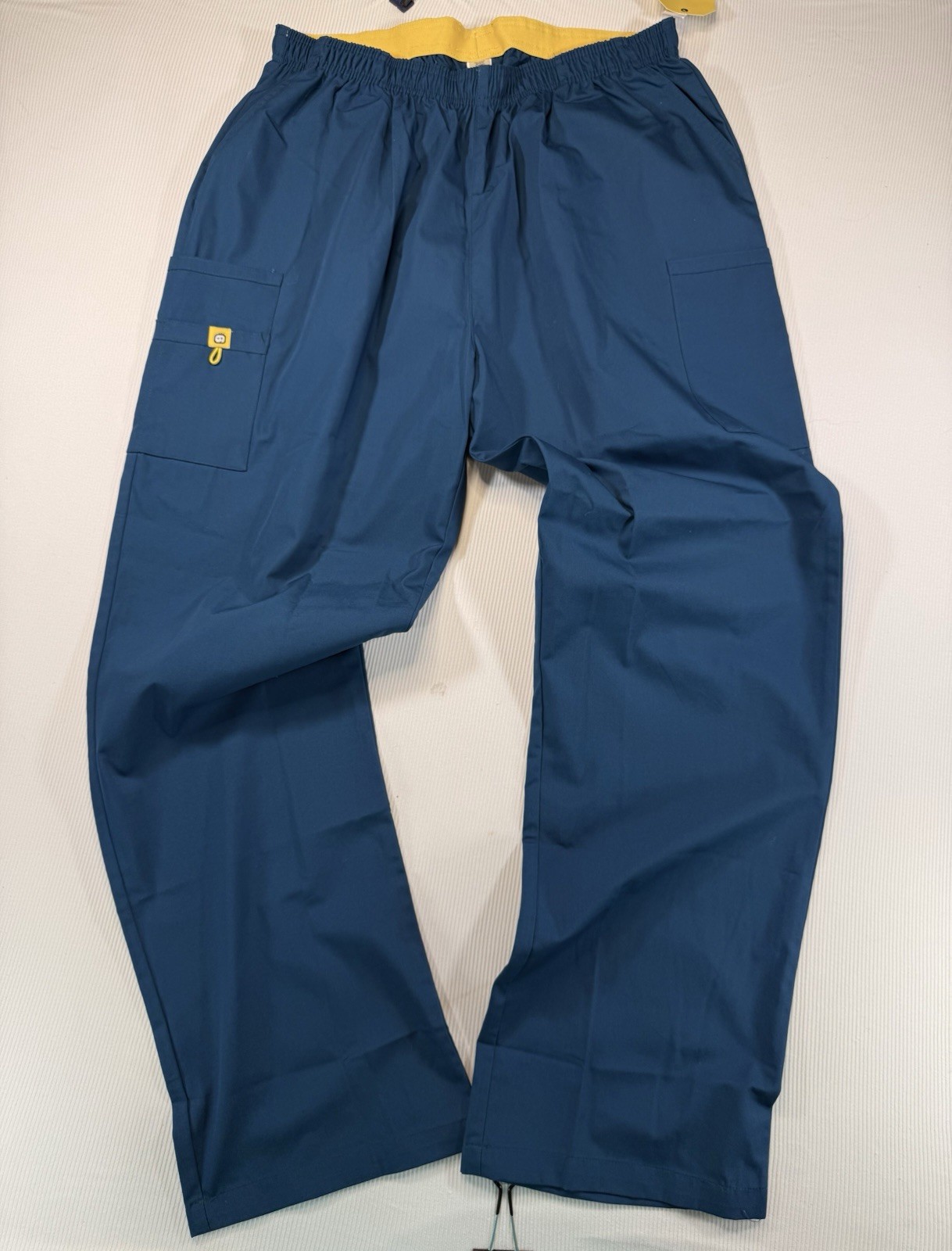 Wonderwink Wonderwork Women Scrub Pants 2X 2XL Tall 2XT Blue True Plus Fit