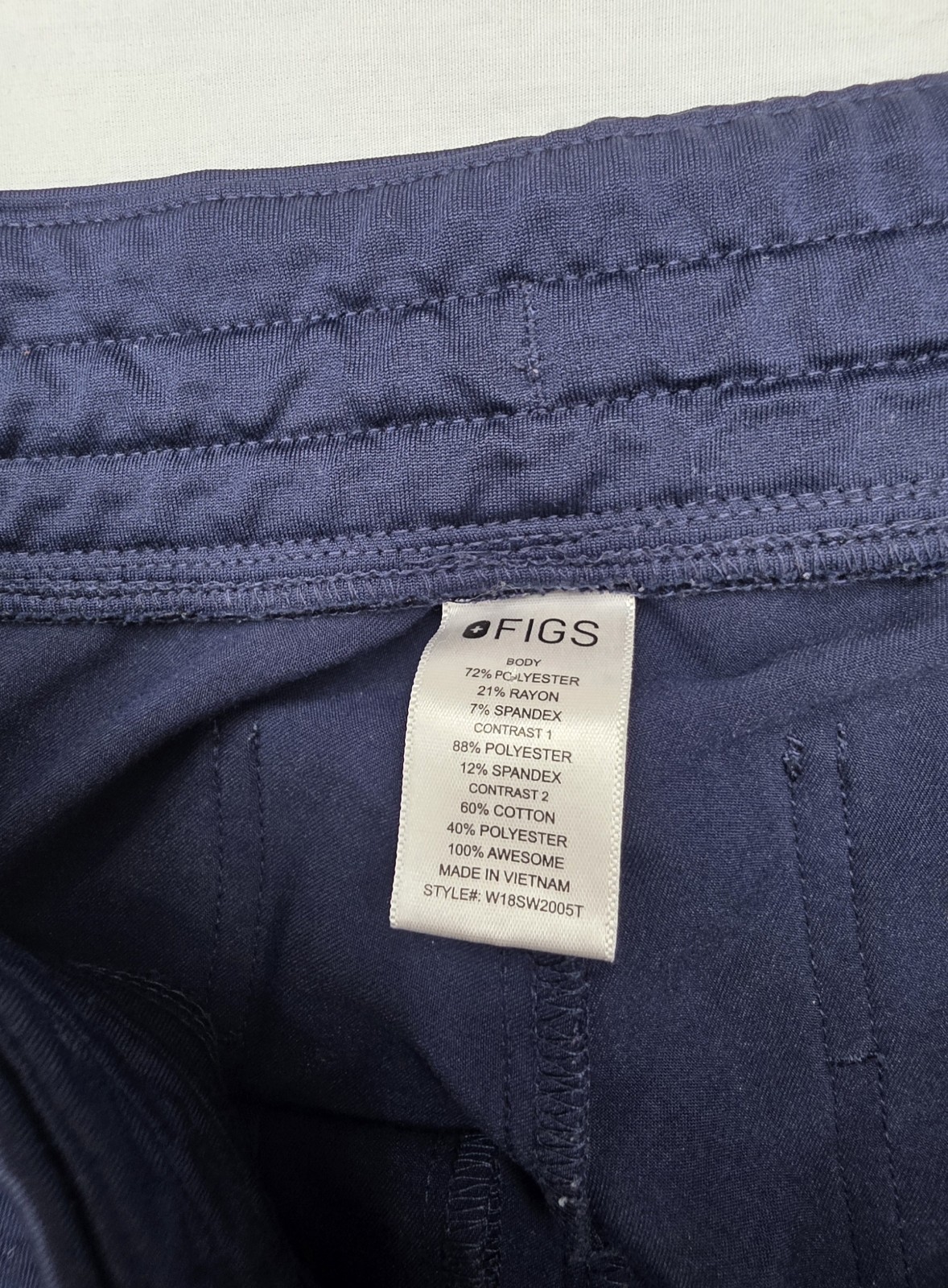 Figs Technical Collection Women’s Blue Scrub Pants Size S/T