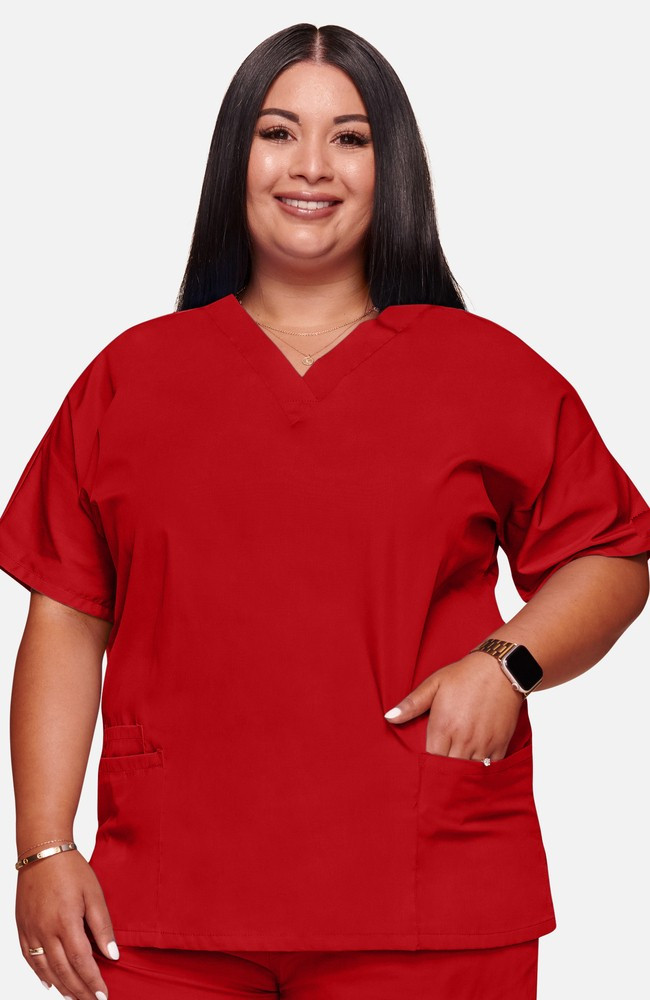 Unisex Scrub Set, Red