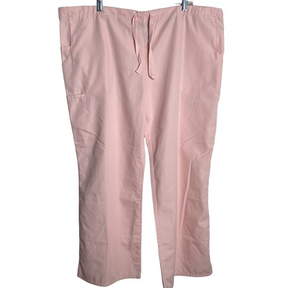 Superstar Pants Womens Scrub Drawstring Pockets Workwear Cargo Utility Office
