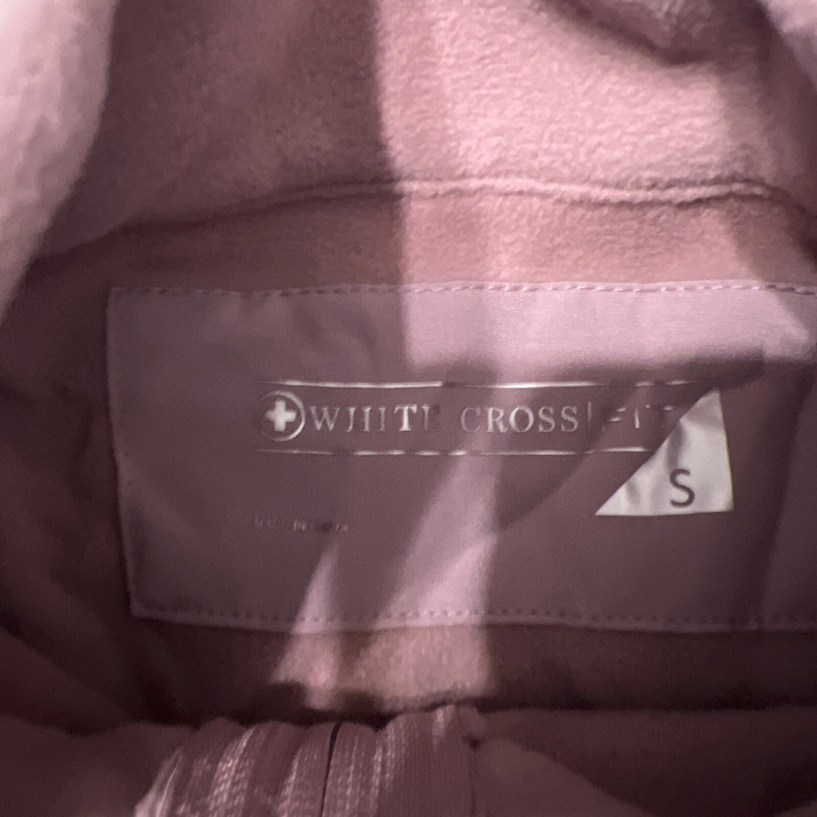 Fit by White Cross Women’s S Zip Front Scrub Jacket Fleece # 456 Mauve Shadow