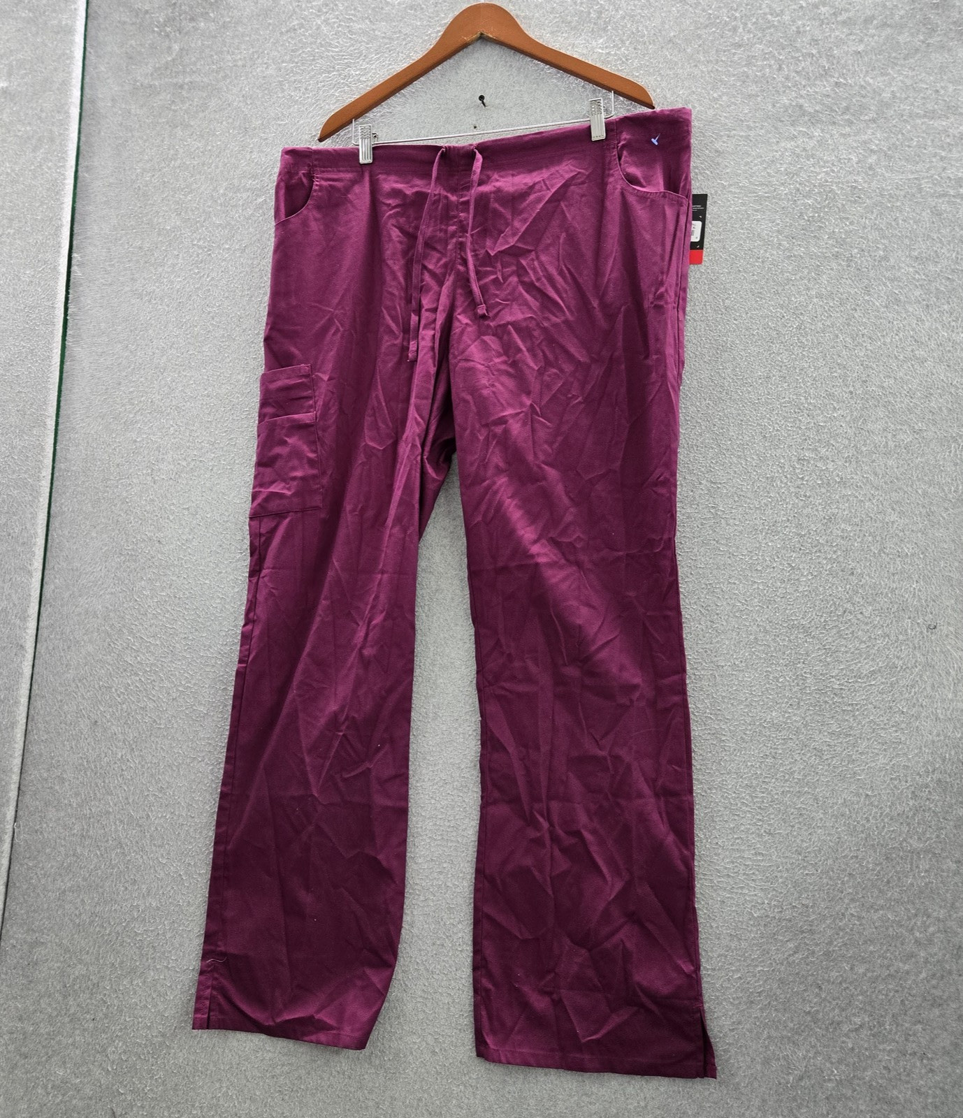 Dickies Women Scrub Pants XL TALL Purple EDS Signature Drawstring Cargo NWT
