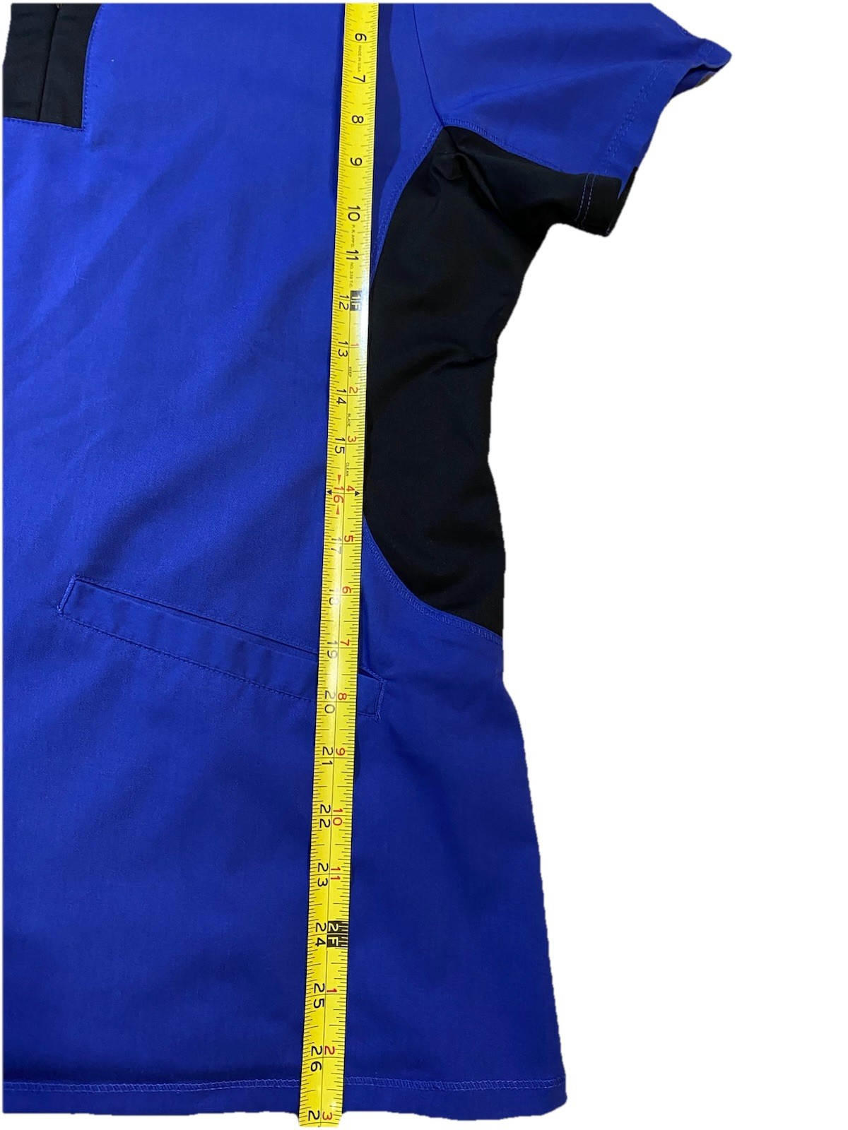Healing Hands Purple Label Yoga Scrub Set XL Royal Blue Jessi Zipper Top Pants