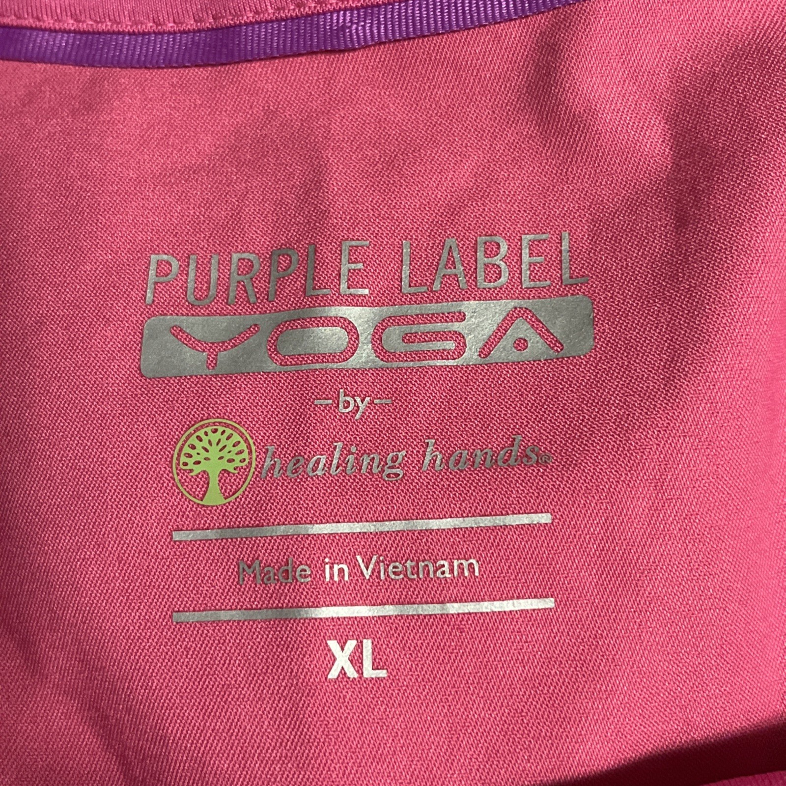 Healing Hands Purple Label Scrub Set Hot Pink Size XL
