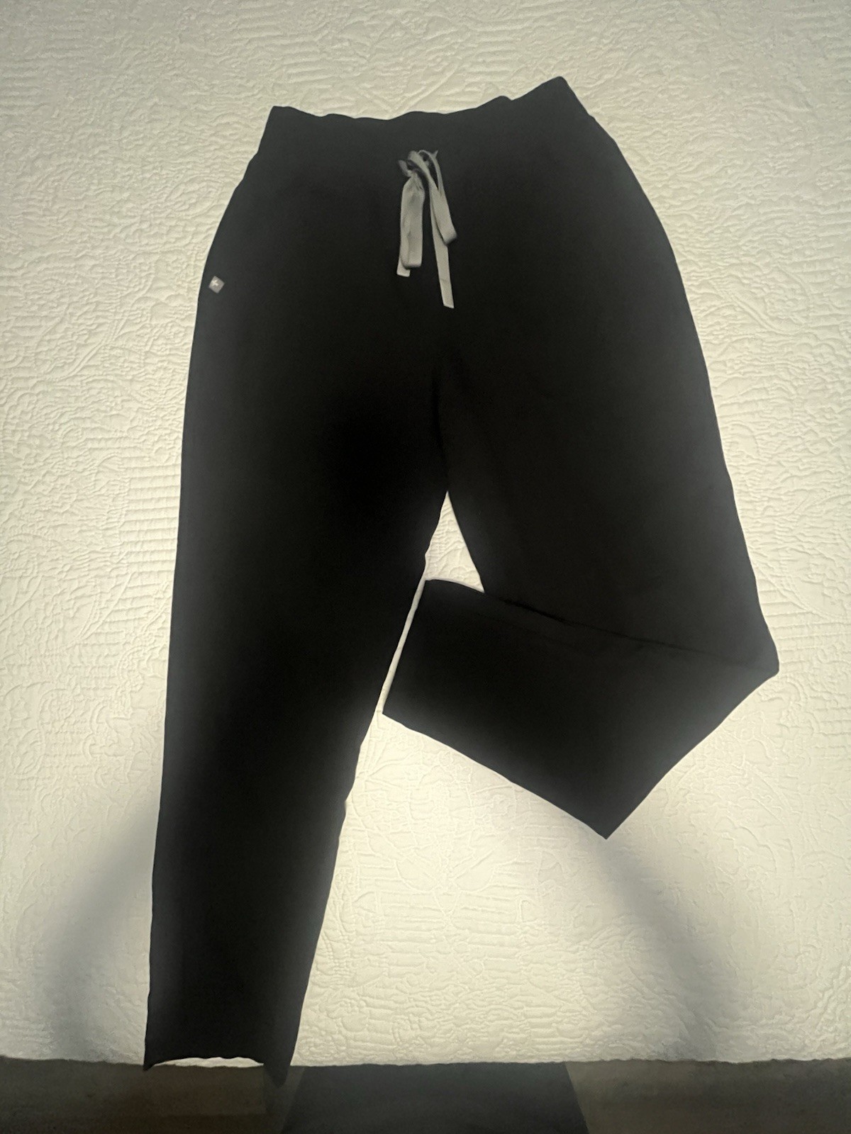 Figs Bristol High-Waist Slim Tapered Scrub Pant – Black – Size Small Petite