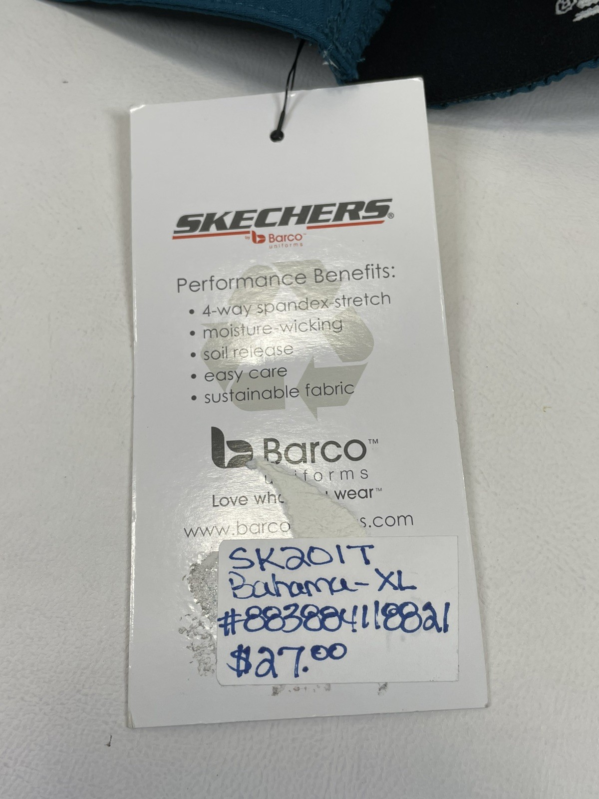 Skechers Barco Scrubs 3PKT Reliance Cargo Drawstring Pants Womens XL Bahama NWT